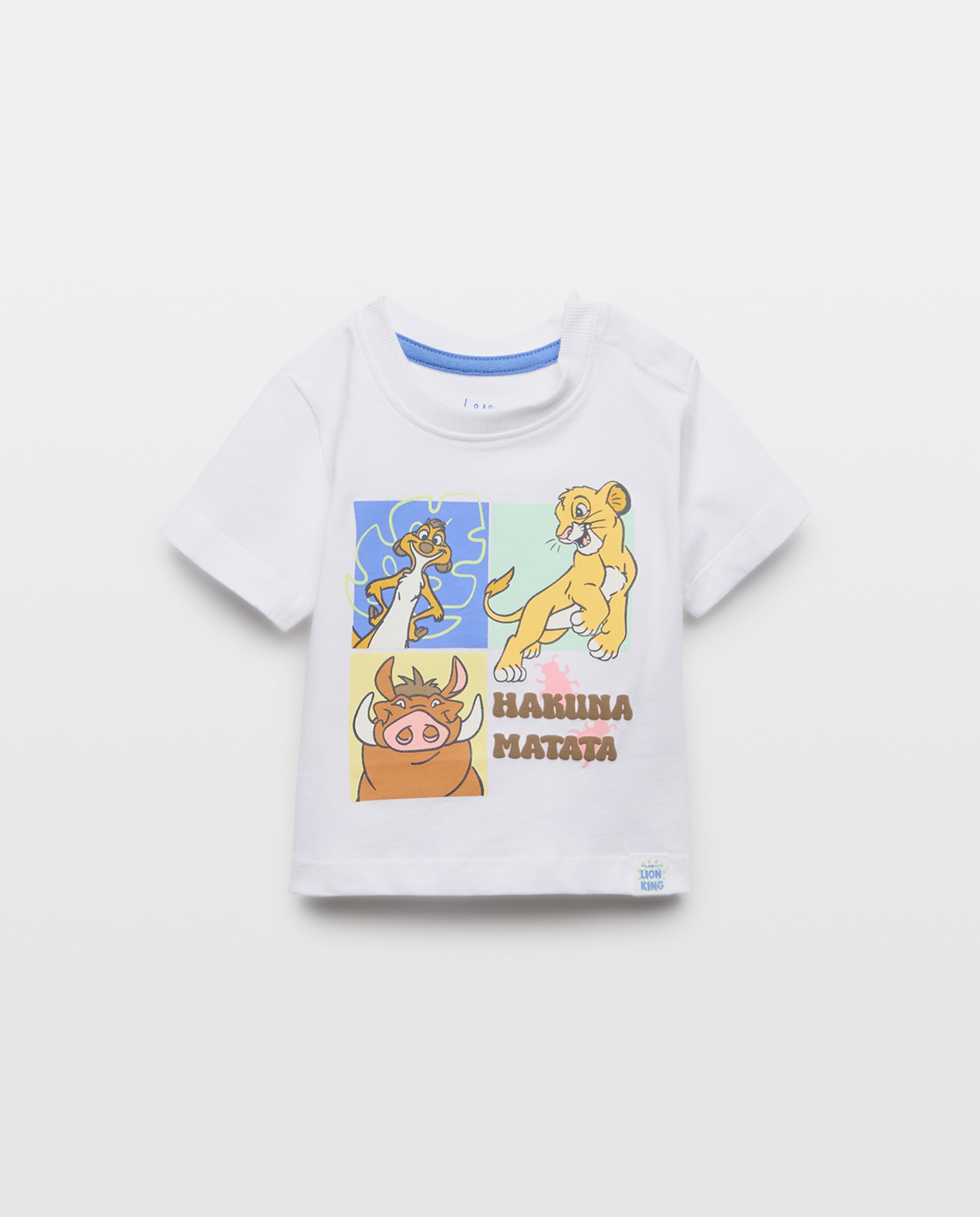 T-shirt de Manga Curta de Bebé O Rei Leão Baby El Corte Inglés Branco-marfim-1