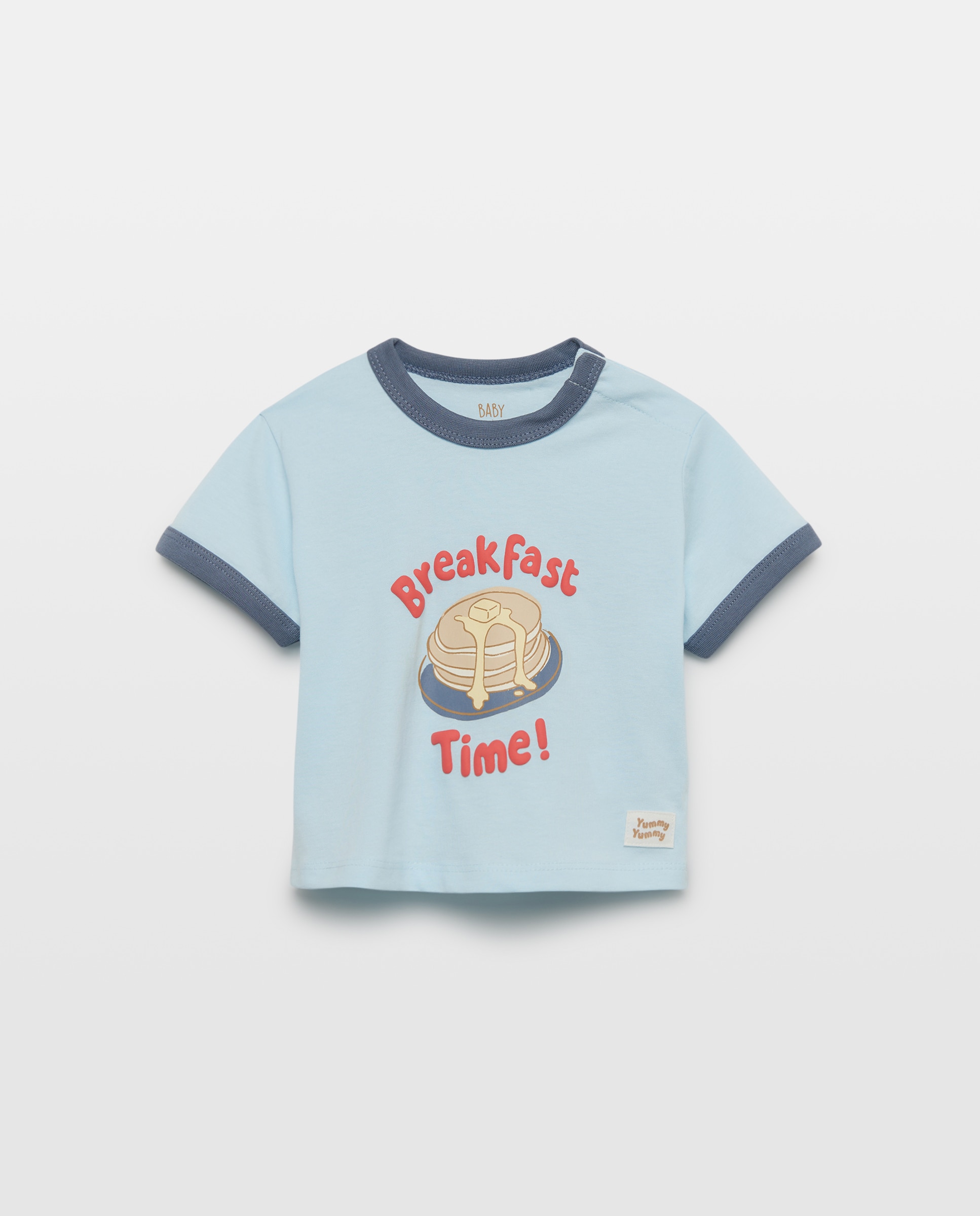 Imagen 0 de Camiseta para bebé de manga corta estampado posicional 410 Azul claro