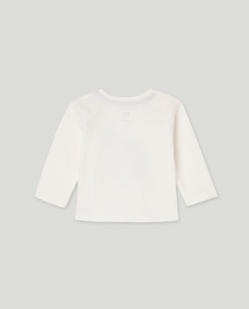 Camisola de Manga Comprida de Bebé com Fantasia 3D Dino Rex Branco-marfim-2