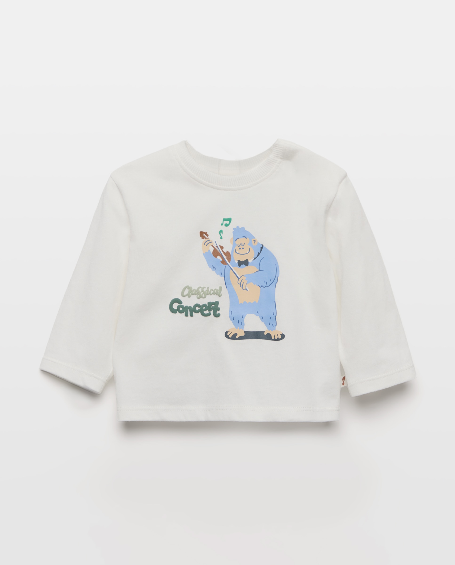 Camiseta manga larga para bebé - Baby El Corte Inglés - Blanco roto Blanco roto-1