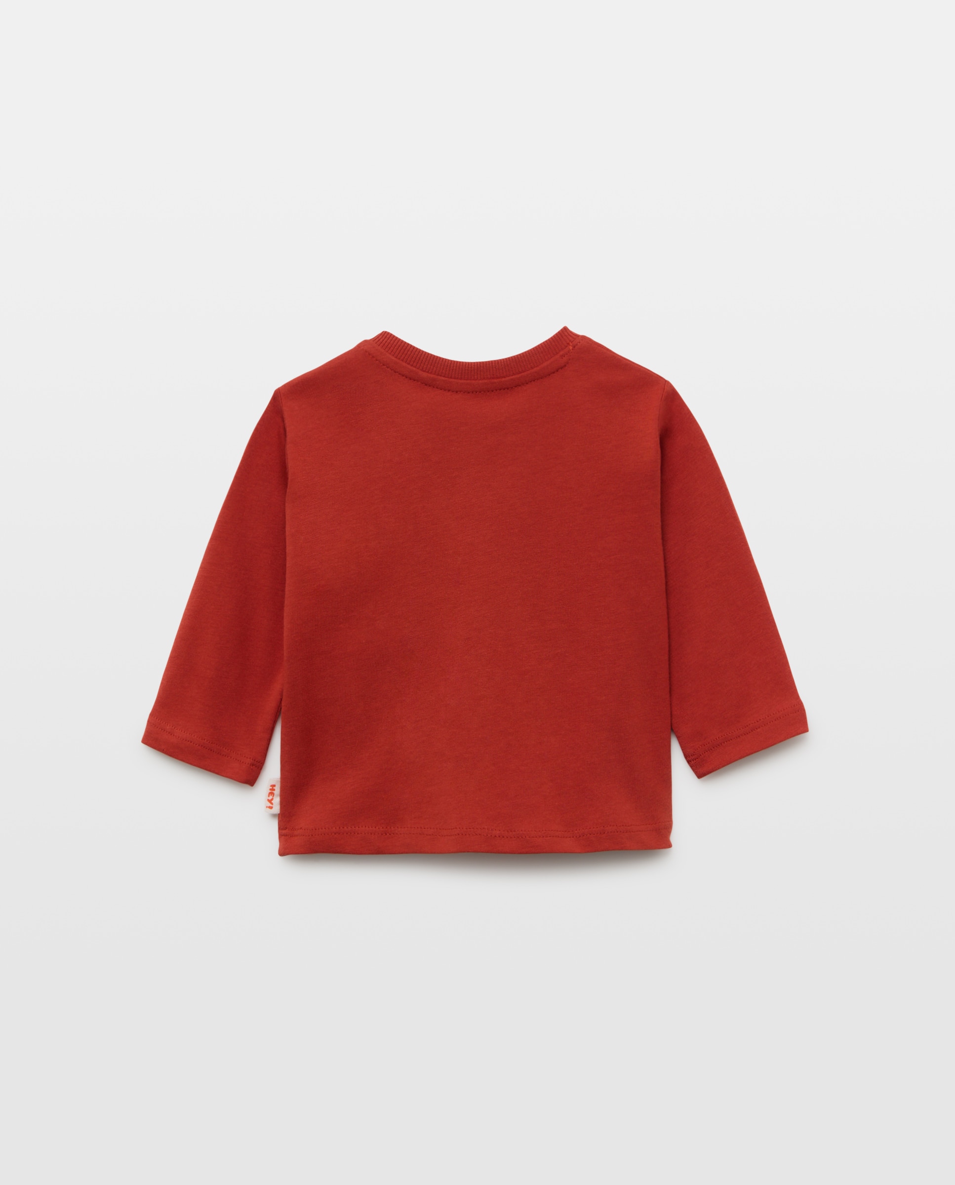 Camisola de Bebé com Manga Comprida e Decote Redondo com Estampado 3D 600 Vermelho-2