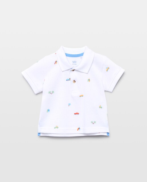 Polo manga corta básico de bebé