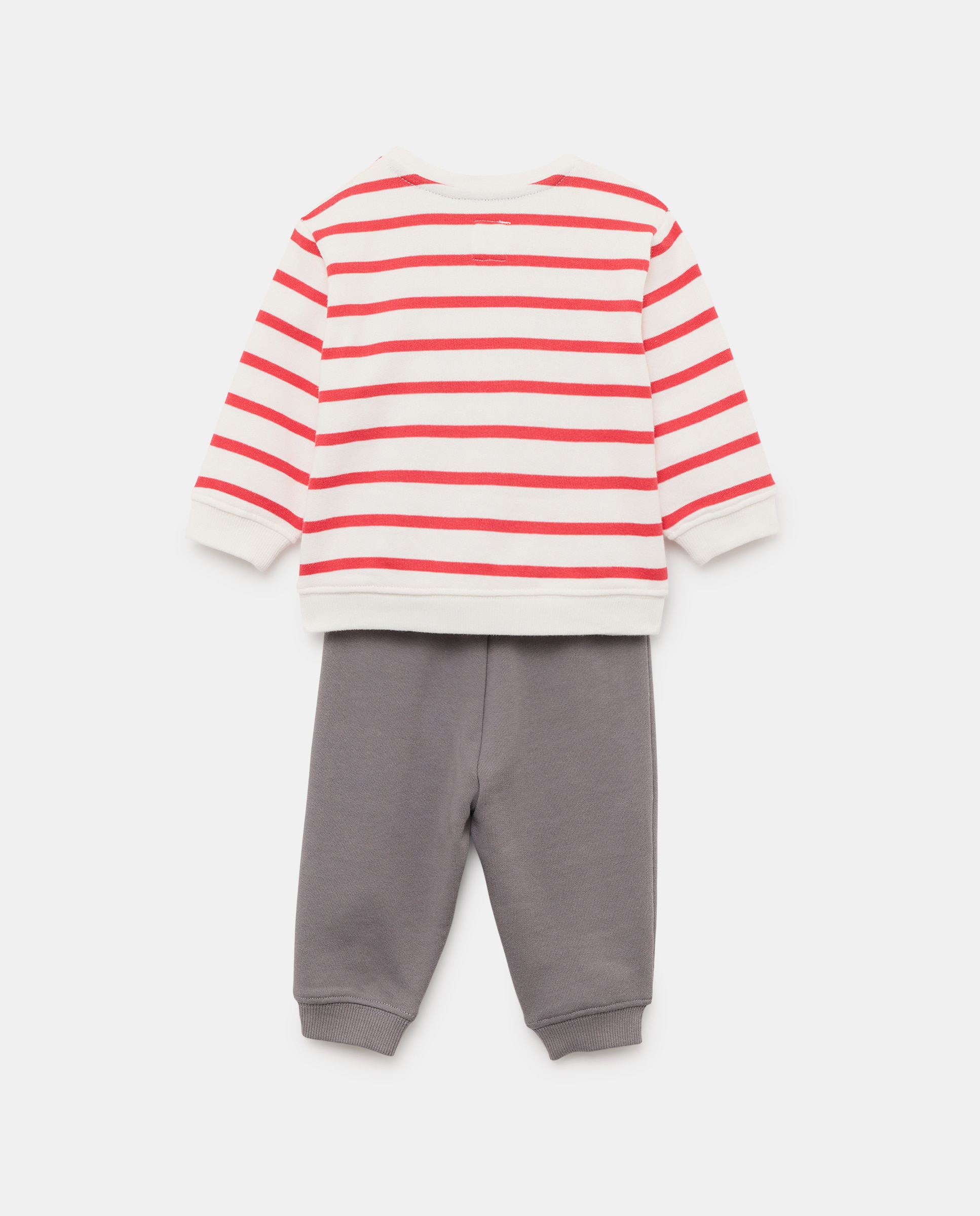 Conjunto 2 piezas largo sudadera cerrada y pantalón felpa de bebé niño - Baby El Corte Inglés - Rojo Rojo-2