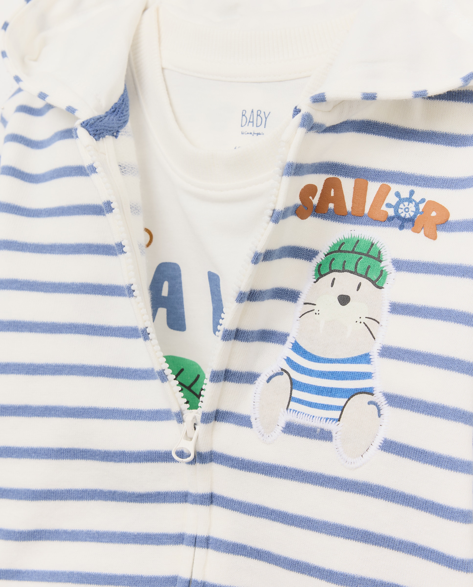 Conjunto de 3 Peças de Bebé Baby El Corte Inglés Branco-marfim-3