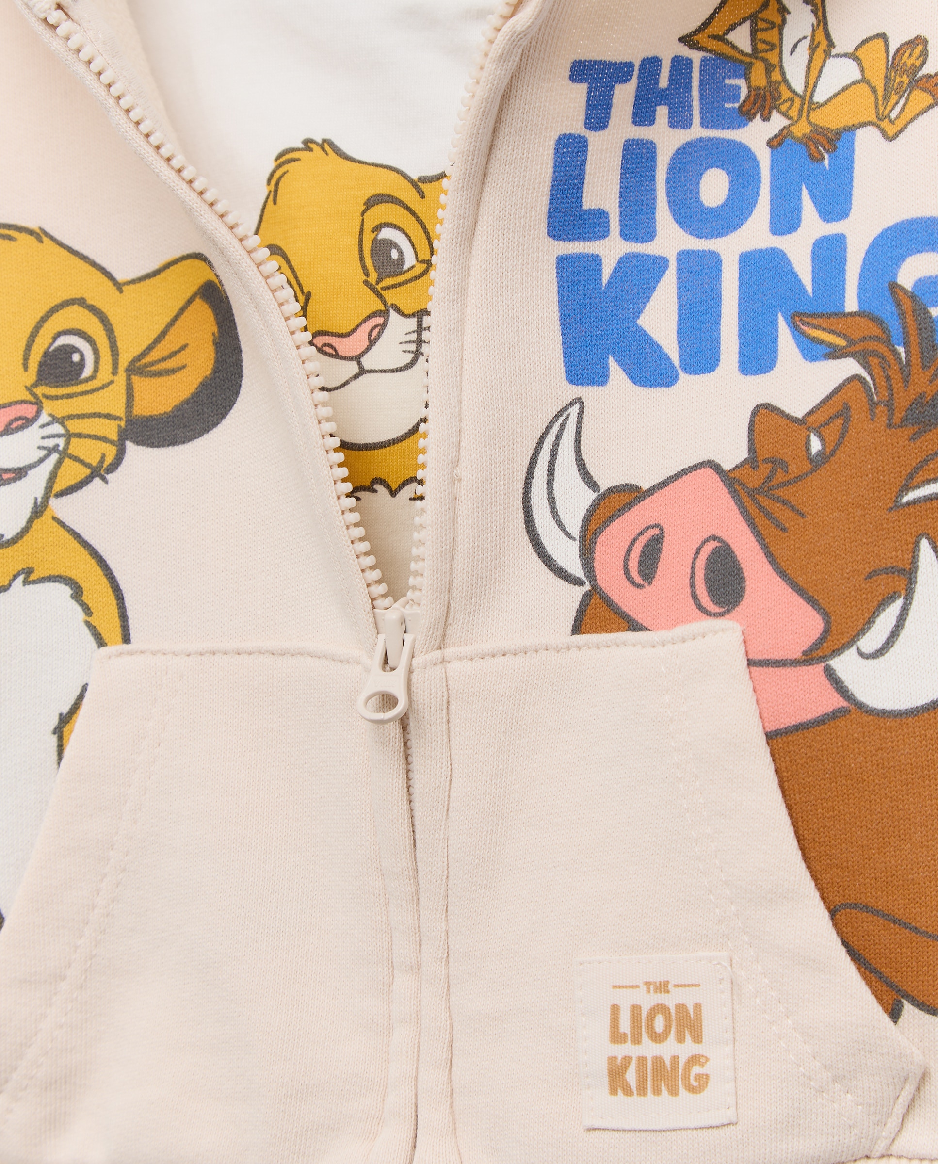 Conjunto 3 piezas largo licencia El Rey León, sudadera abierta y pantalón felpa de bebé - Baby El Corte Inglés - 510 Verde claro 510 Verde claro-5