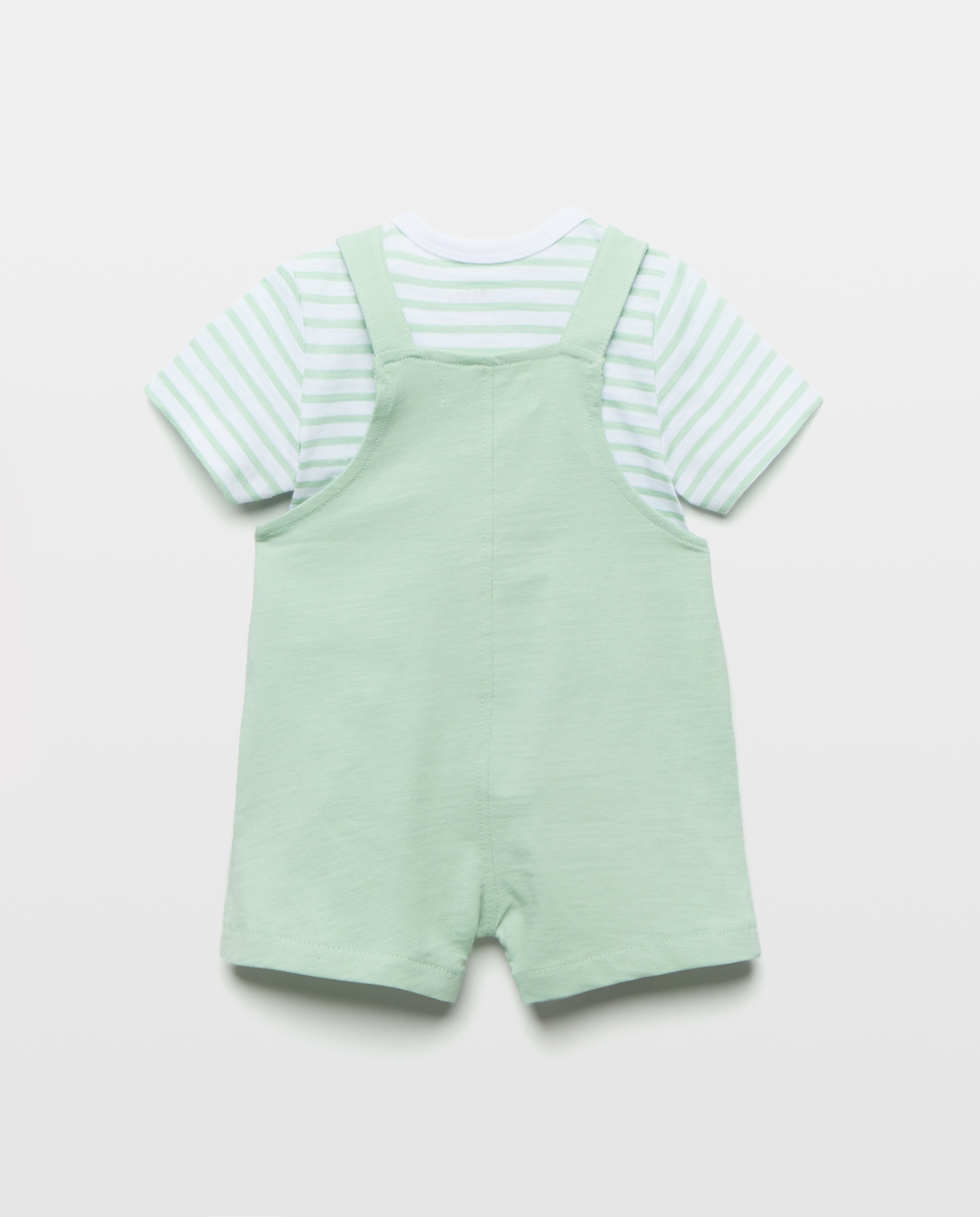 Conjunto de 2 Peças Curto de Bebé Baby El Corte Inglés Verde-2