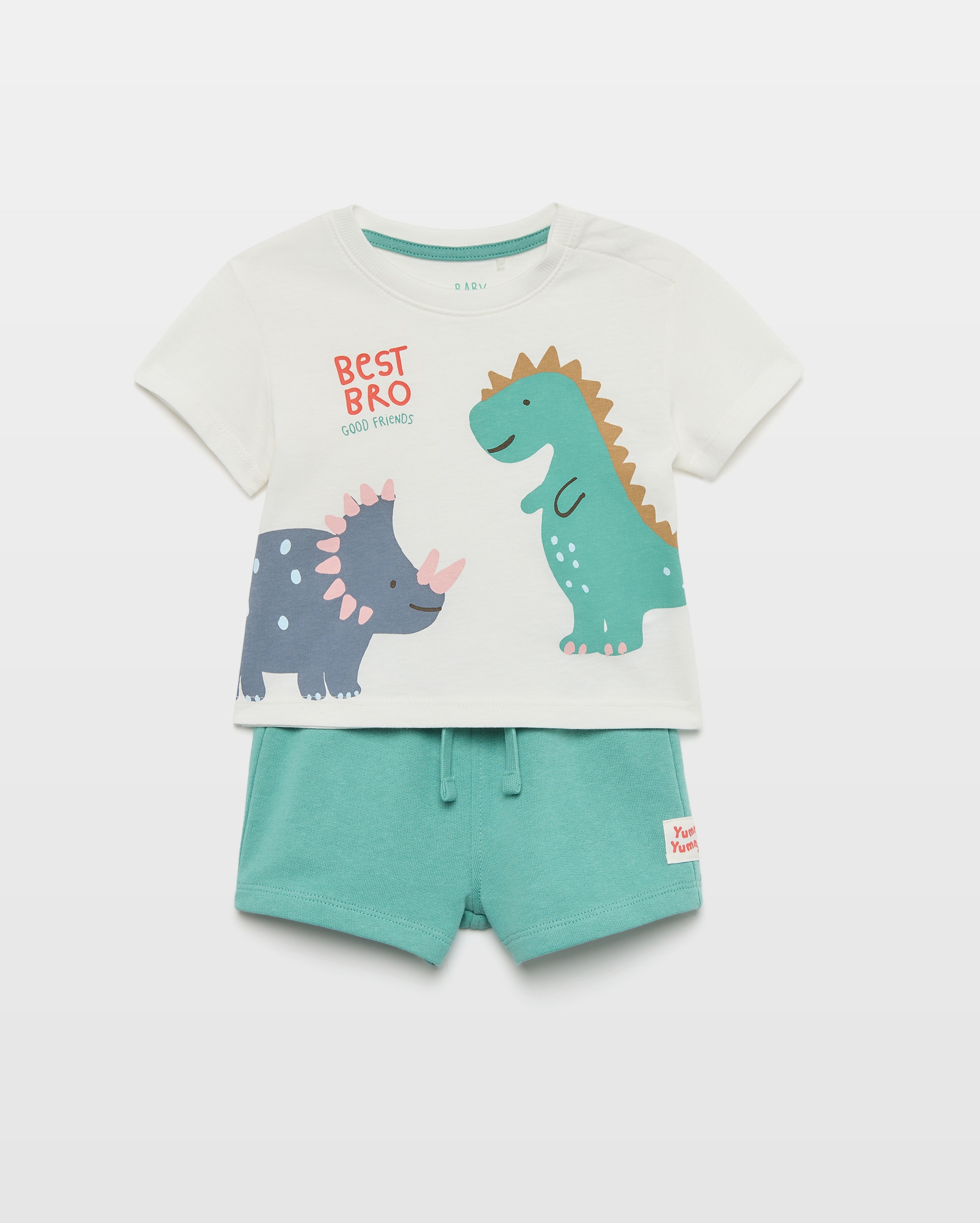 Imagen 0 de Conjunto para bebé de 2 piezas camiseta y short Verde