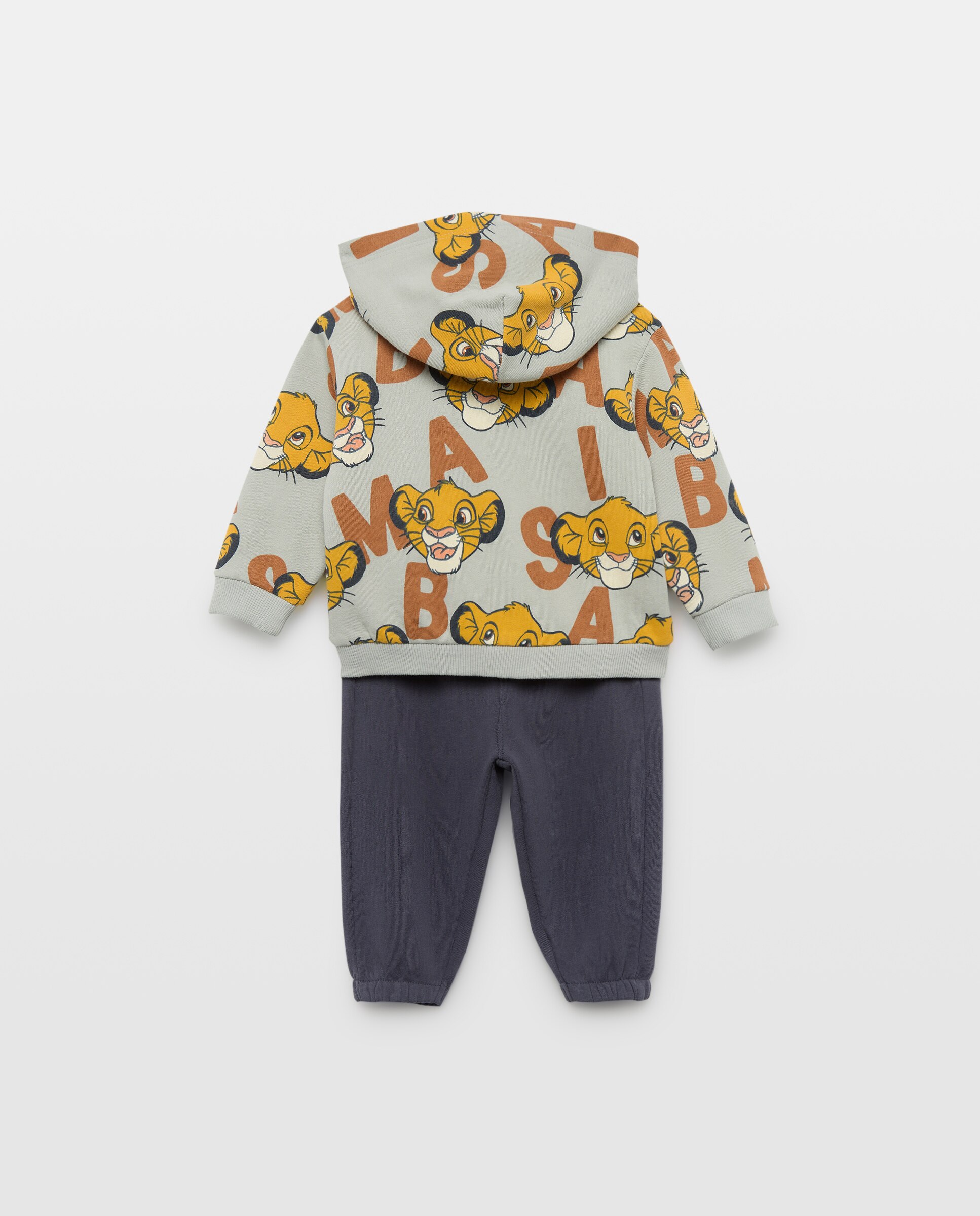 Conjunto Comprido de 3 Peças de Bebé com Fantasia O Rei Leão Baby El Corte Inglés Verde-2