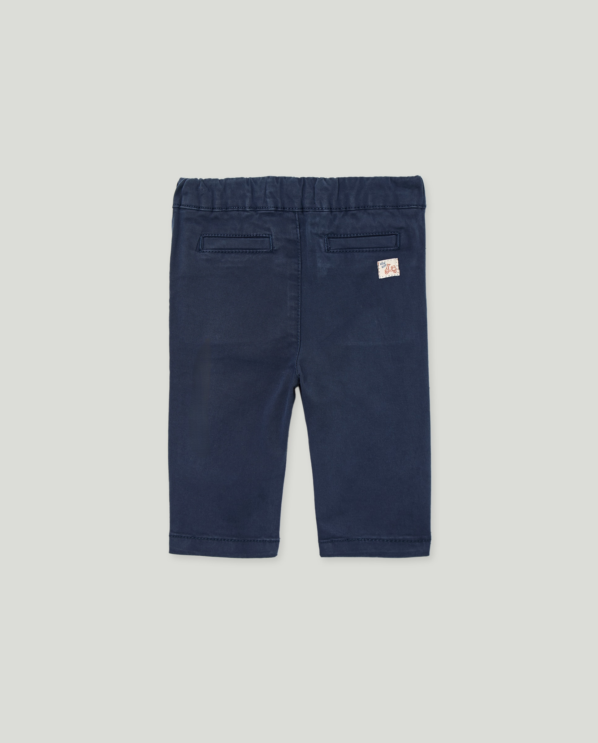 Calças Chino Lisas de Bebé Azul-marinho-2