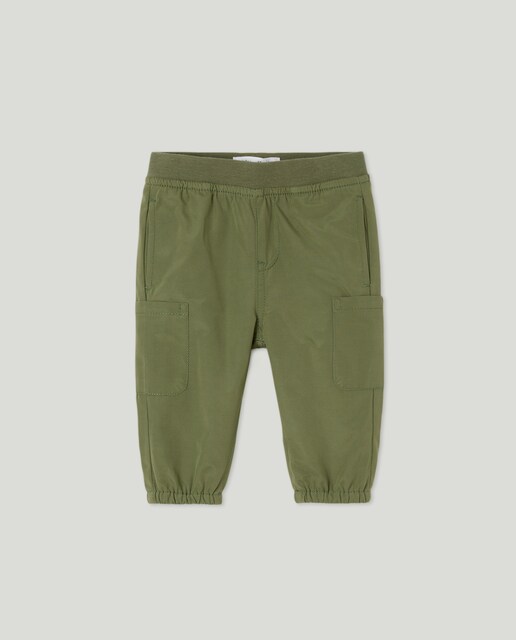 Imagem 0 de Calças Cargo Lisas de Bebé em Microfibra