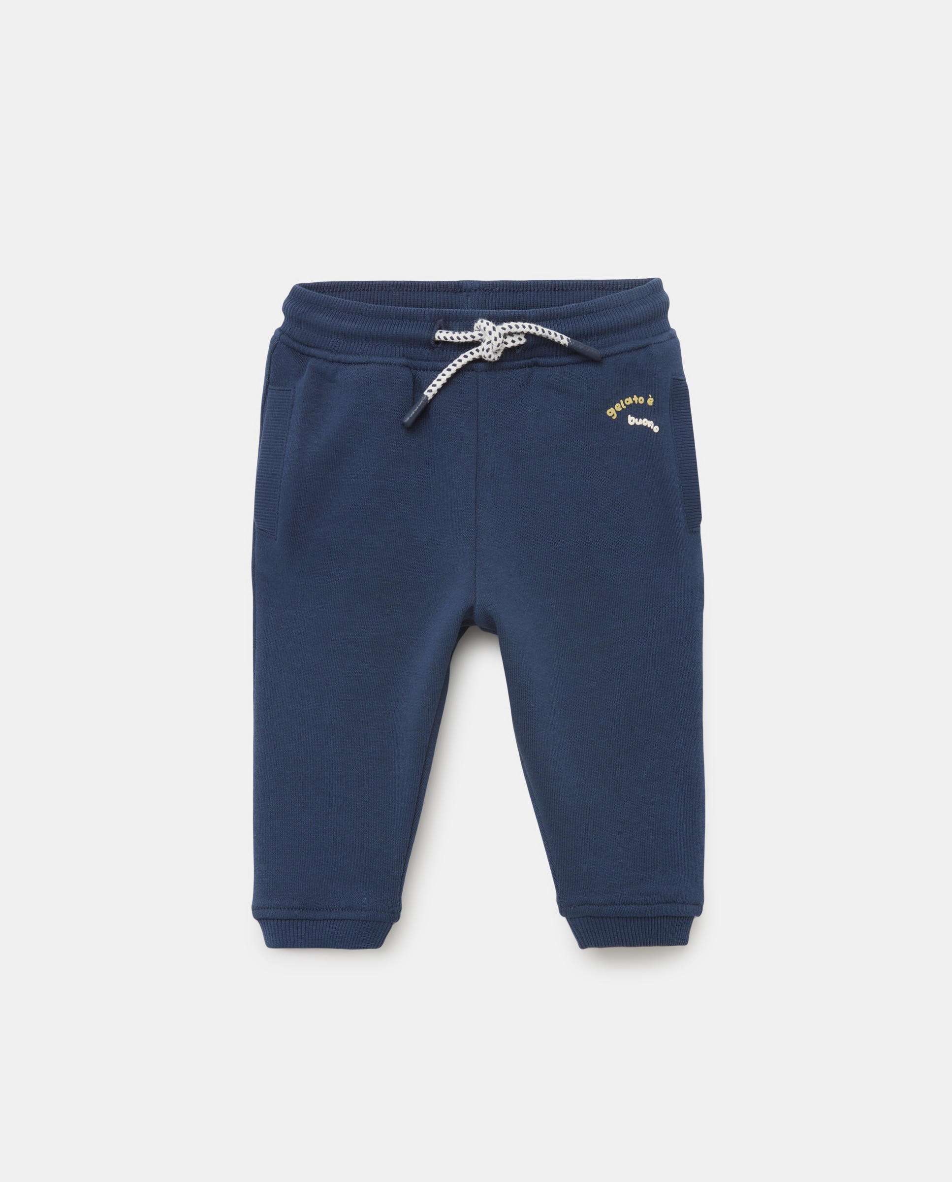 Pantalón felpa básico de bebé - Baby El Corte Inglés - Verde Azul marino-1