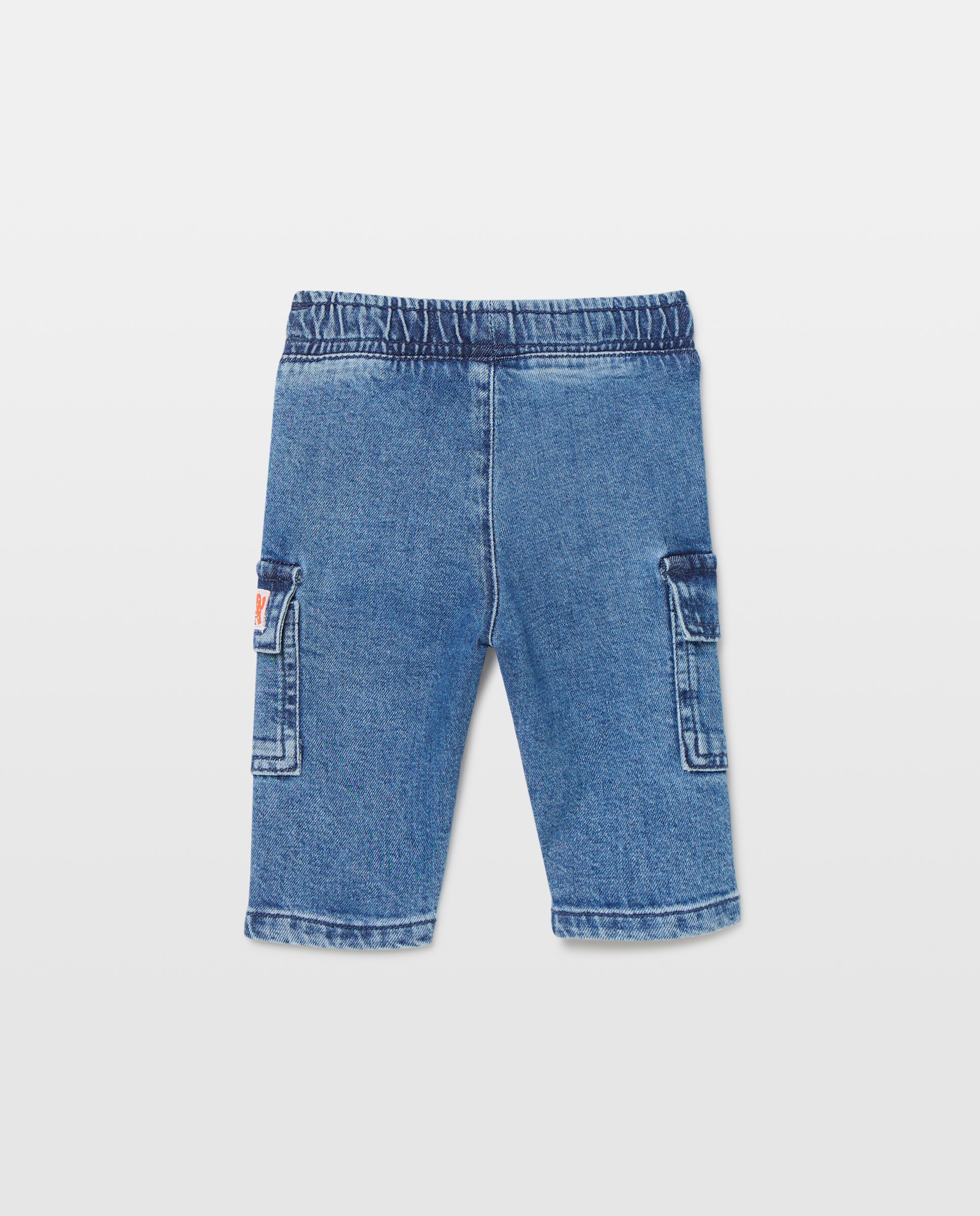 Jeans Cargo de Bebé Baby El Corte Inglés Azul pálido-2