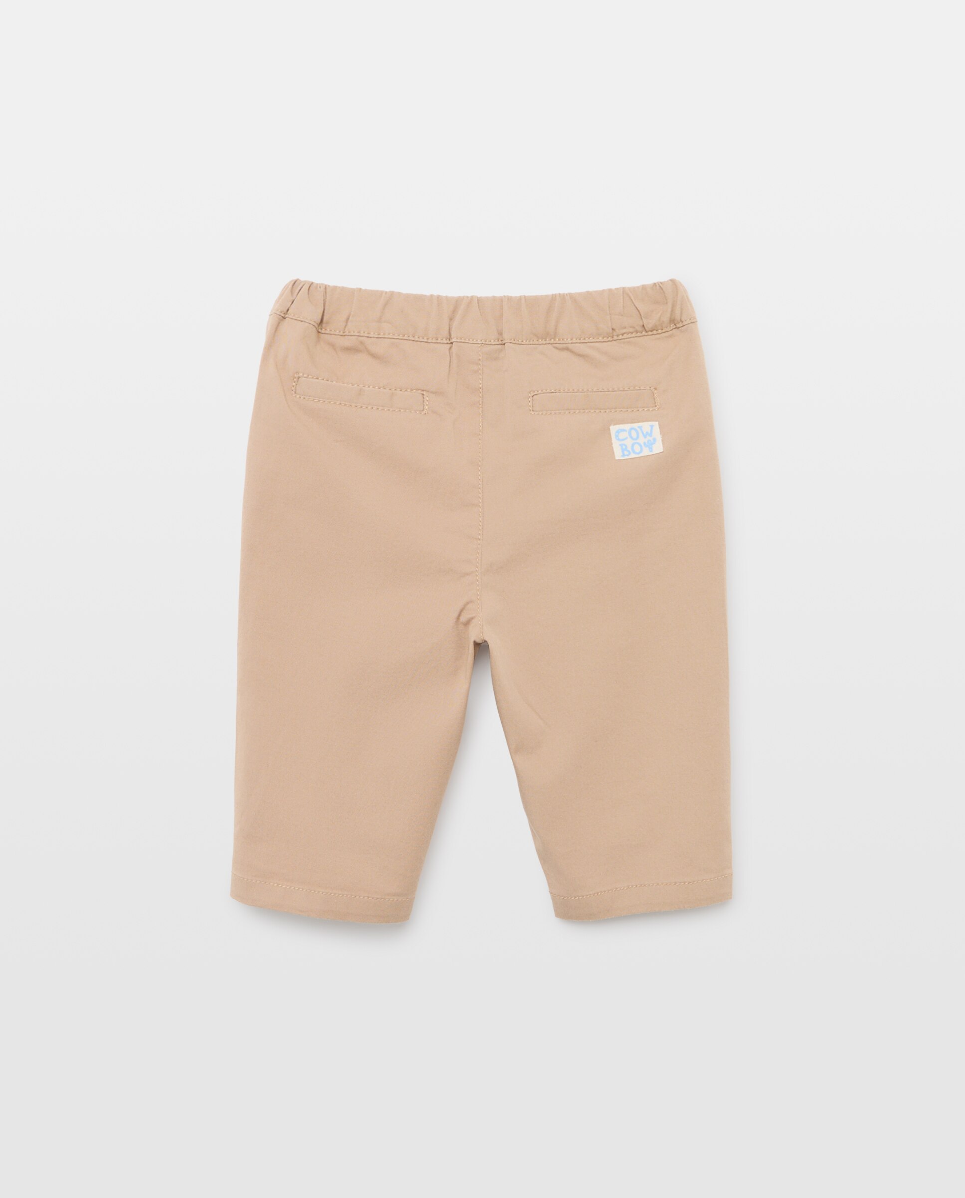 Calças Chino Lisas de Bebé Baby El Corte Inglés 730 Camel-2