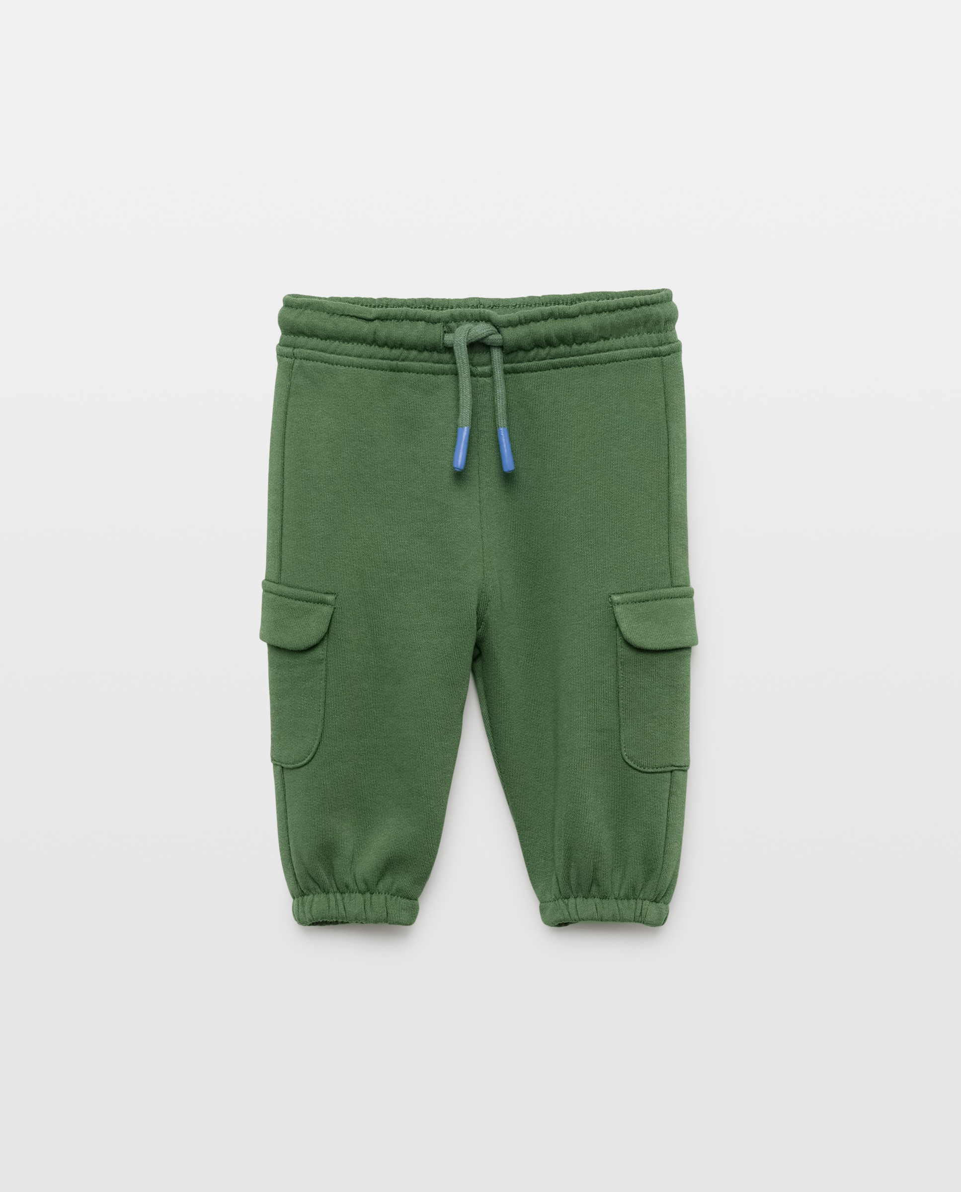 Pantalón de bebé en felpa lisa - Baby El Corte Inglés - Verde Verde-1
