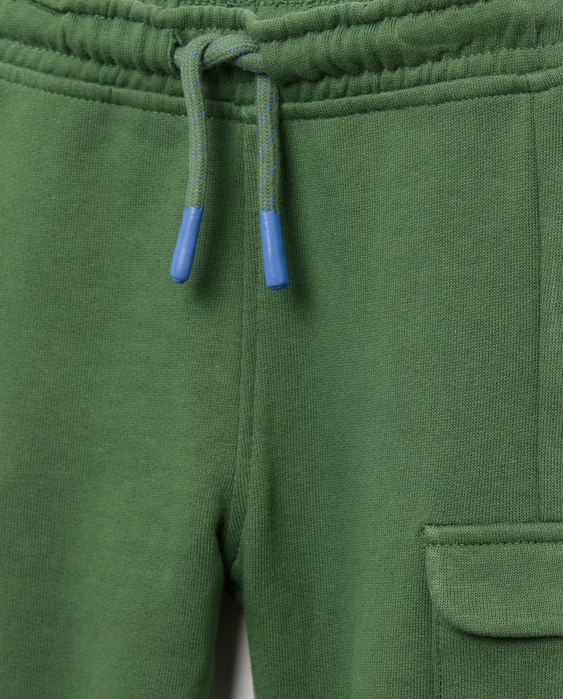 Pantalón de bebé en felpa lisa - Baby El Corte Inglés - Verde Verde-3