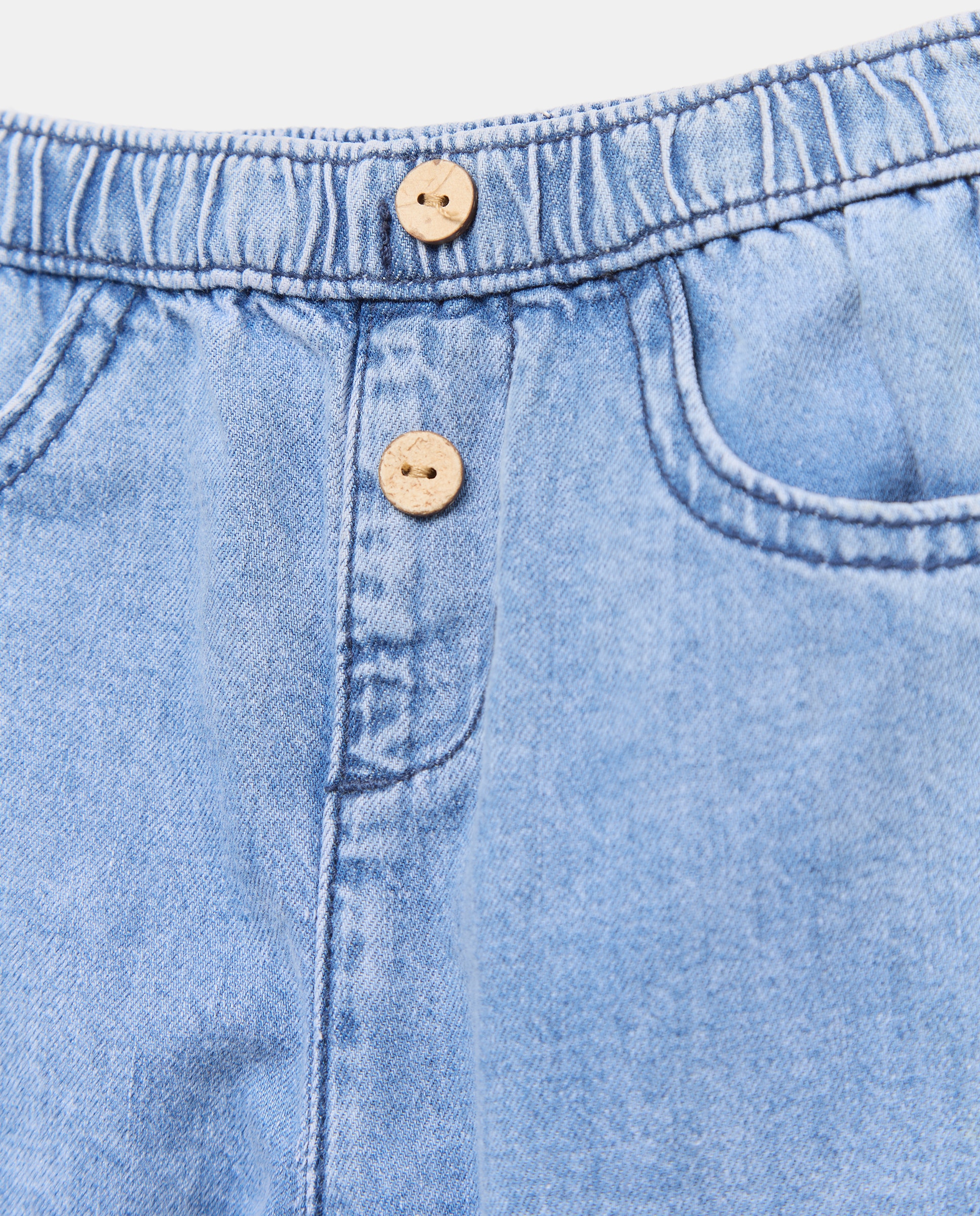 Jeans Loose Fit de Bebé Azul pálido-3