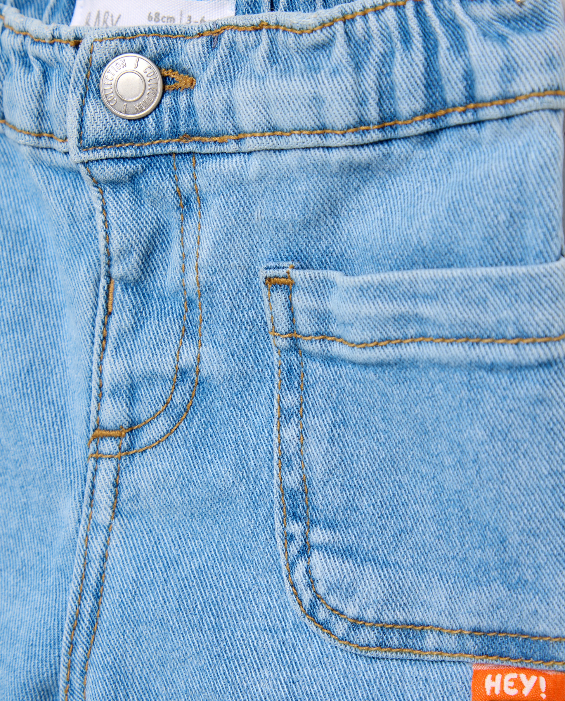 Jeans Loose Fit de Bebé Cerúleo-3