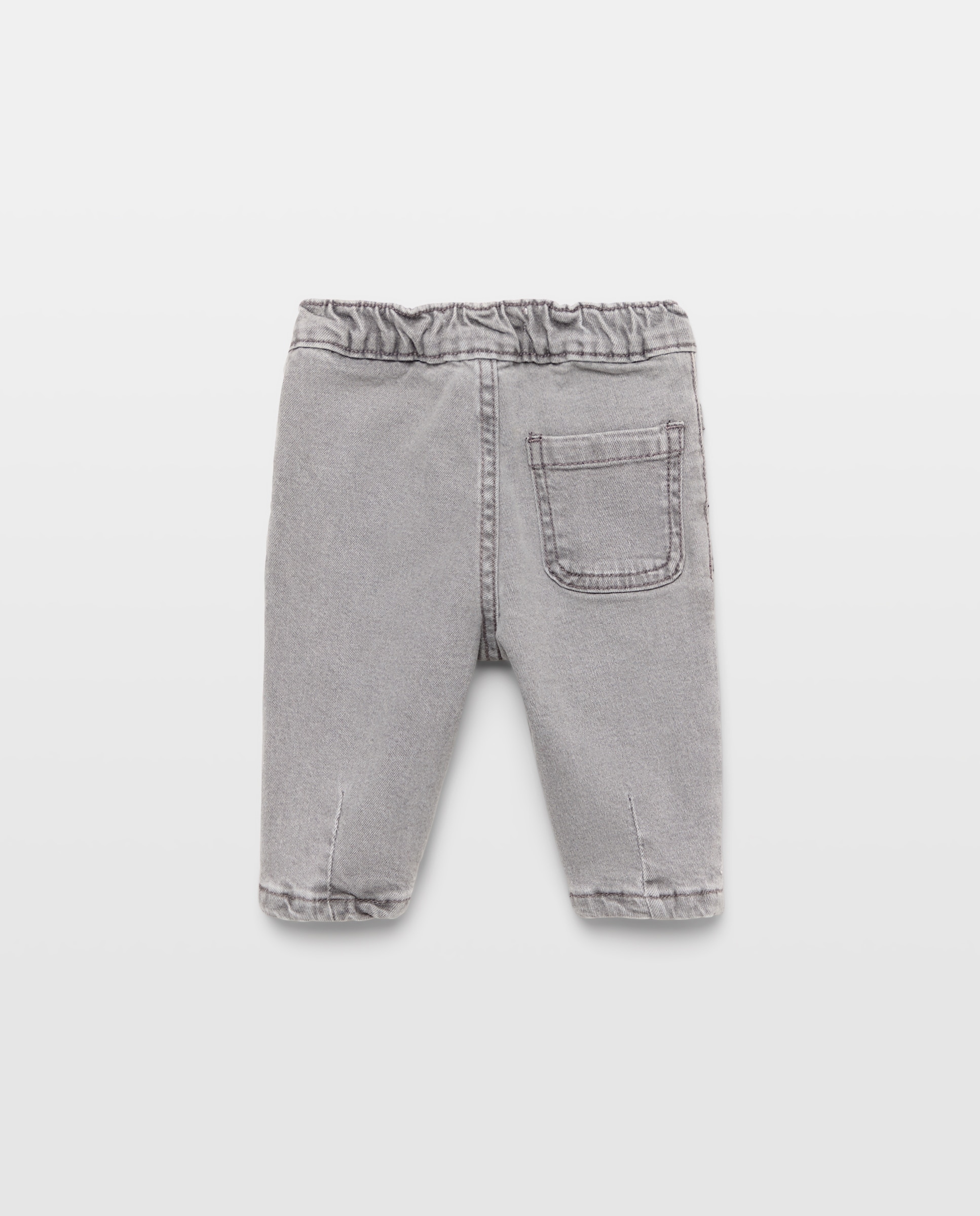 Pantalón de bebé denim loose fit - Baby El Corte Inglés - 820 Gris medio 820 Gris medio-2