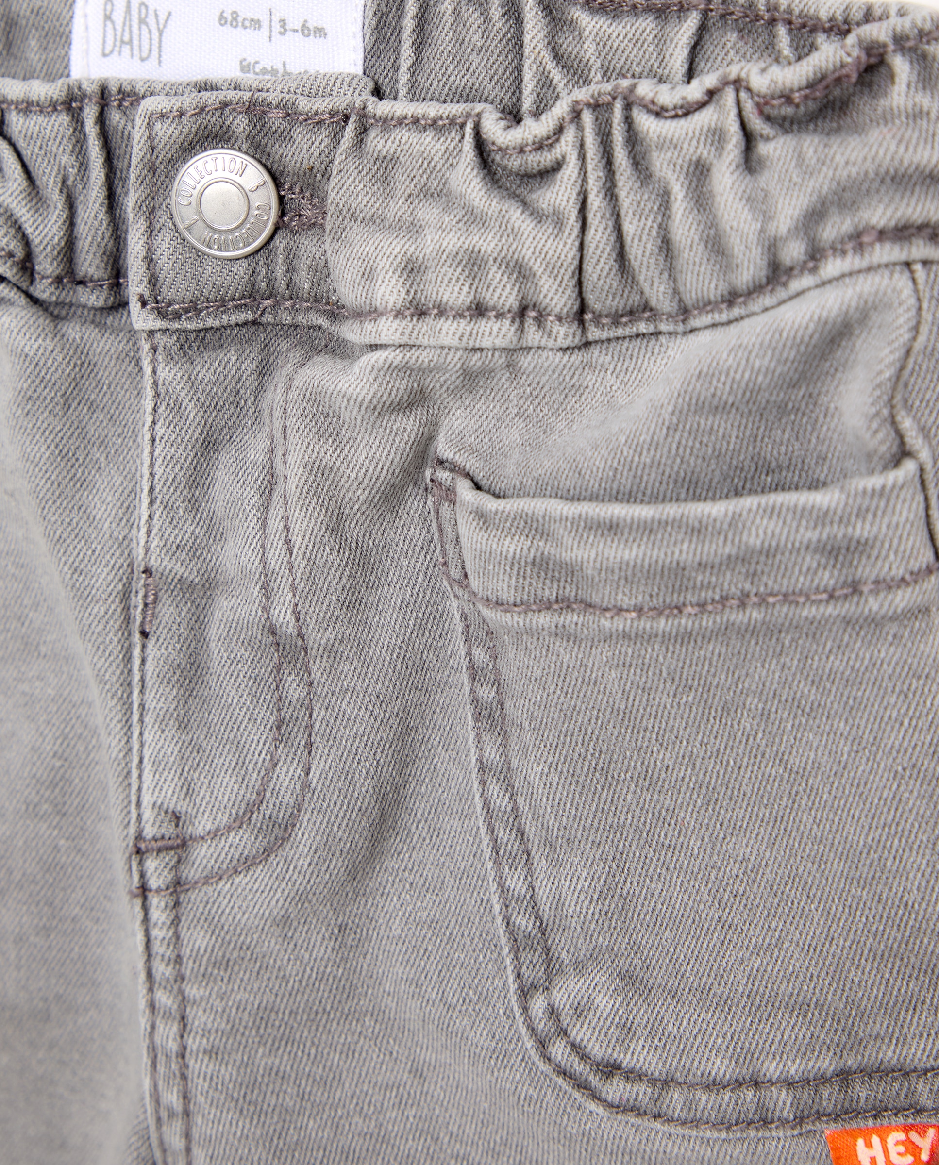 Pantalón de bebé denim loose fit - Baby El Corte Inglés - 820 Gris medio 820 Gris medio-3