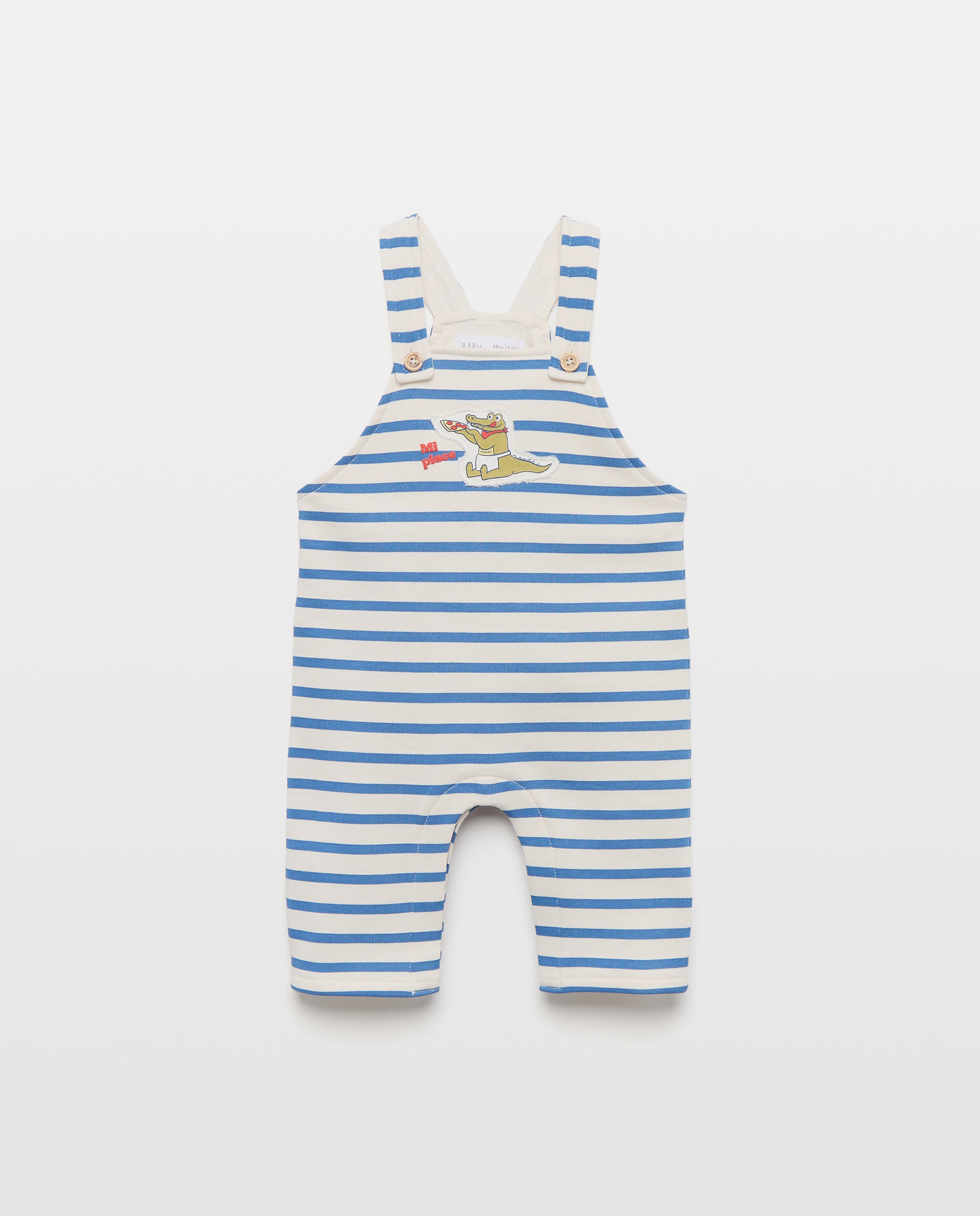 Imagen 0 de Peto largo felpa soft print fantasía de bebé Multicolor