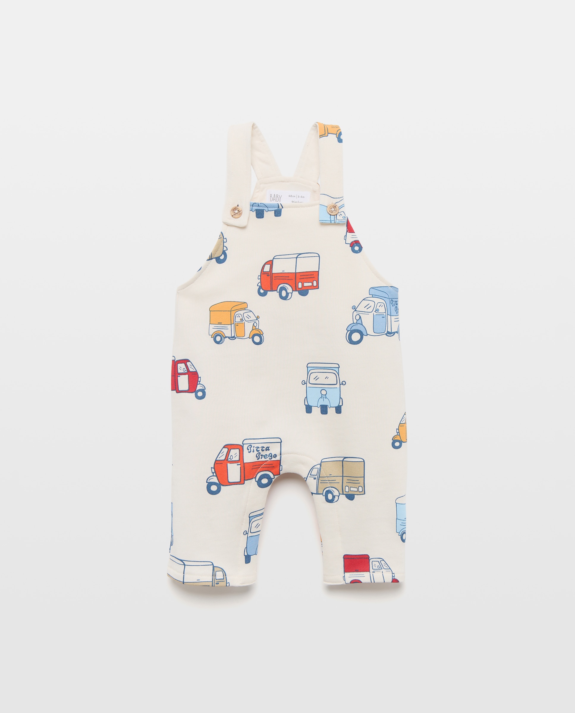 Imagen 0 de Peto largo felpa soft print fantasía de bebé Multicolor