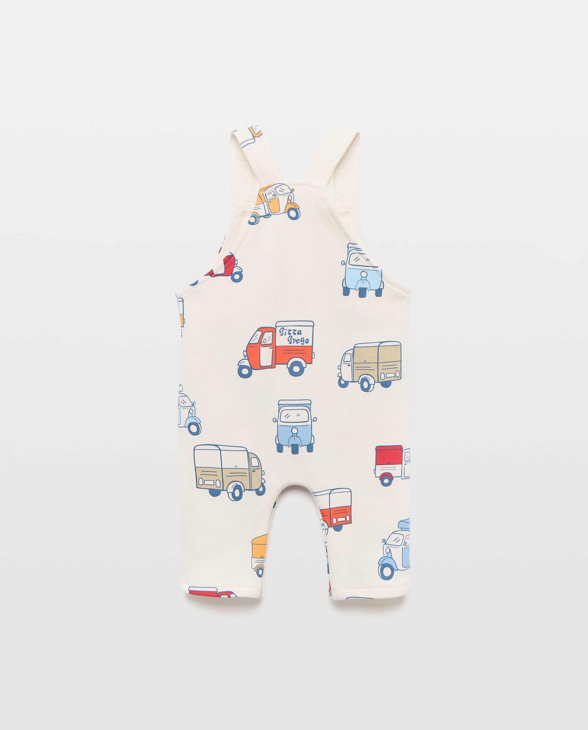 Jardineiras de Felpa de Bebé com Soft Print de Fantasia Multicolor-2