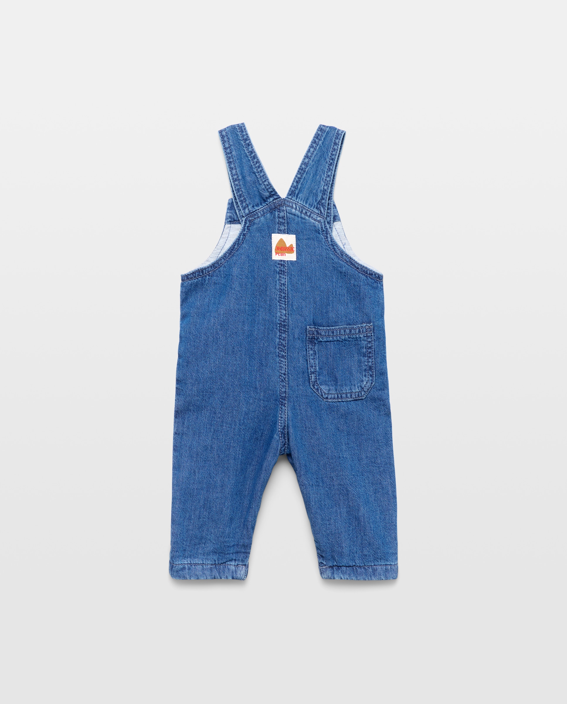 Peto de bebé largo denim forrado - Baby El Corte Inglés - Azul pálido Azul pálido-2