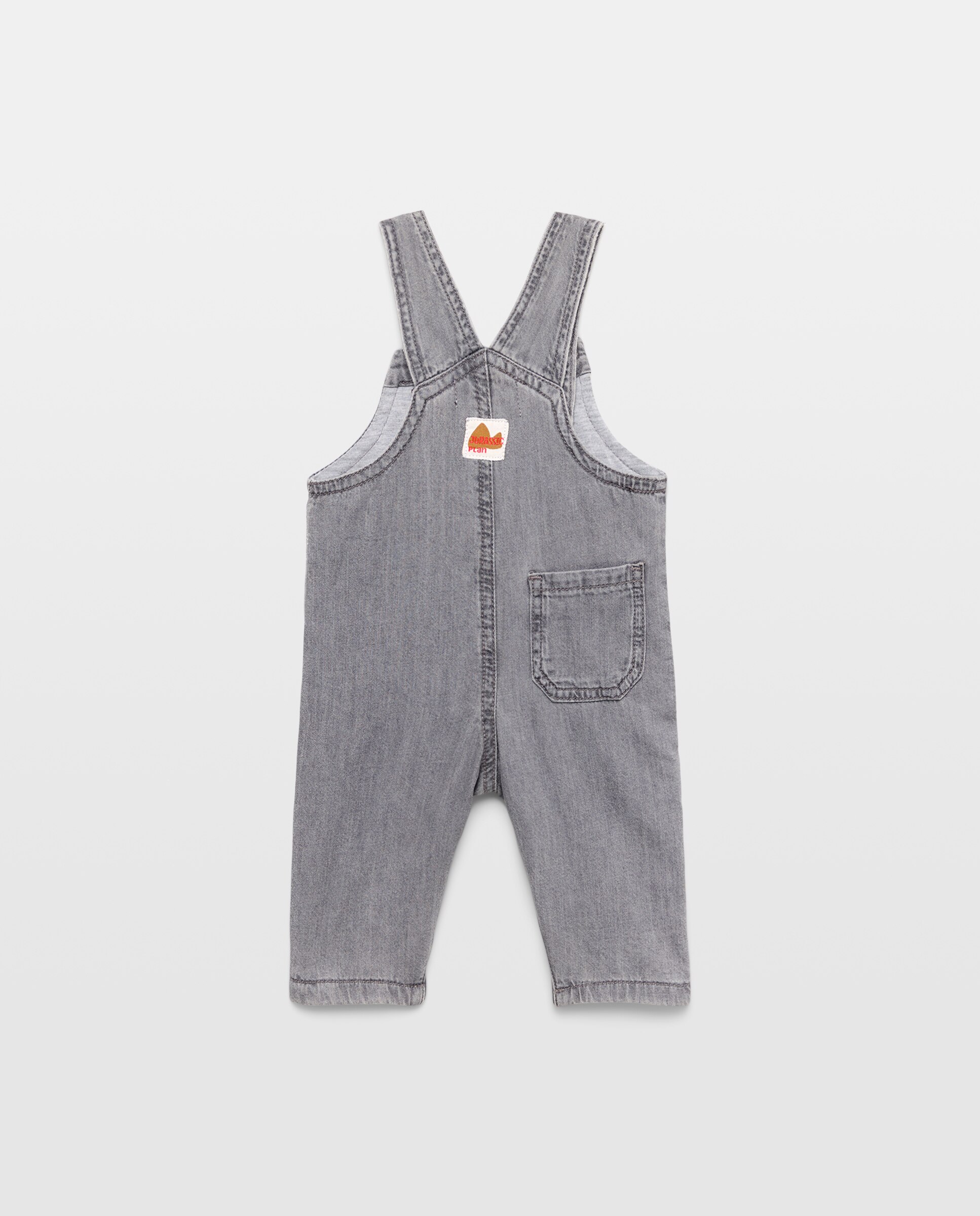Peto de bebé largo denim forrado - Baby El Corte Inglés - 820 Gris medio 820 Gris medio-2
