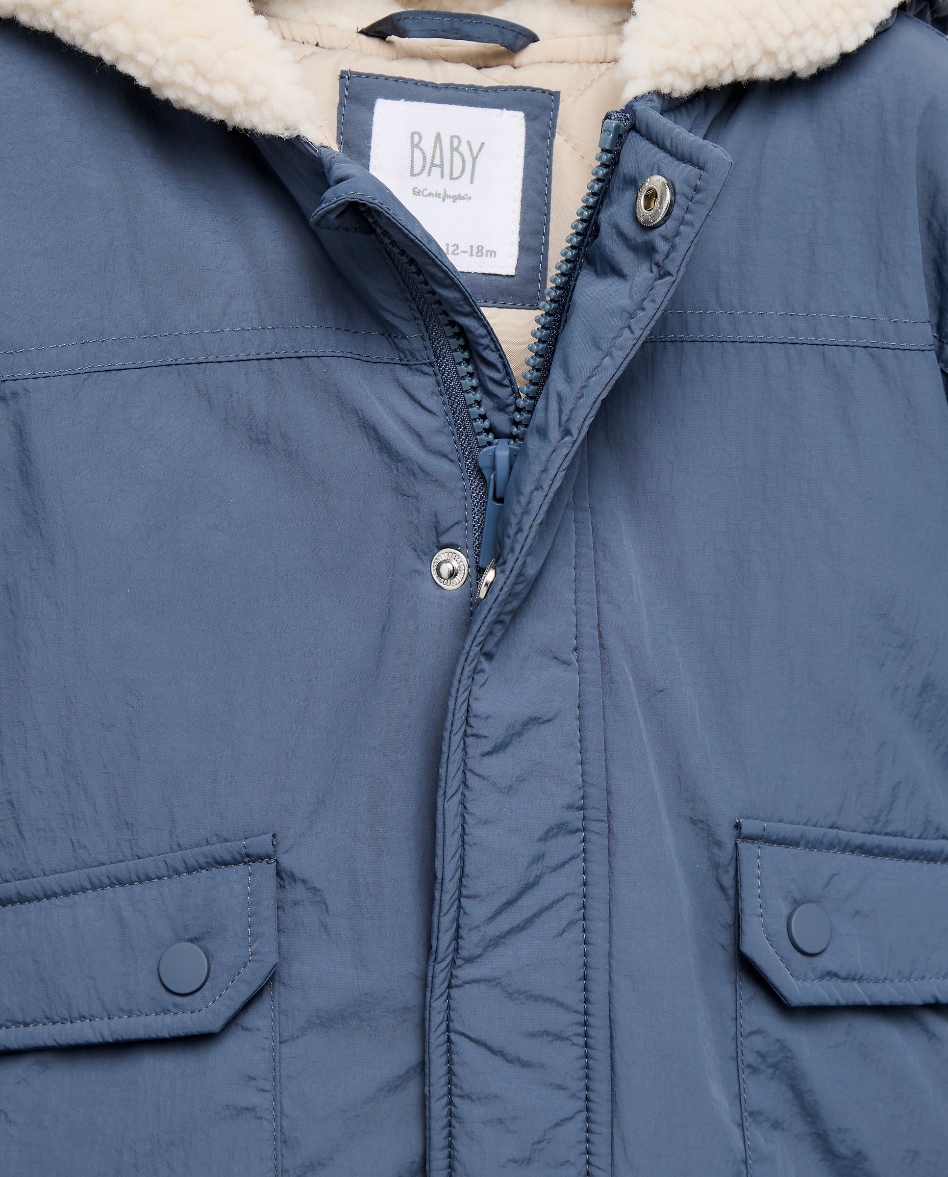 Parka lisa de bebé - Baby El Corte Inglés - 400 Azul 400 Azul-3
