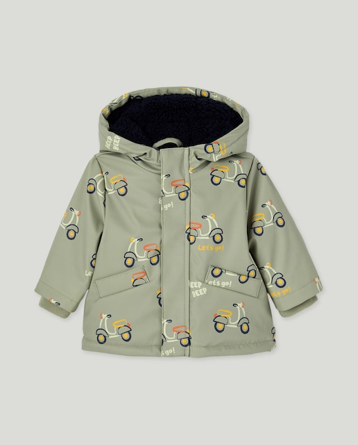 Imagem 0 de Parka Ligeira Engomada de Bebé com All Over Print