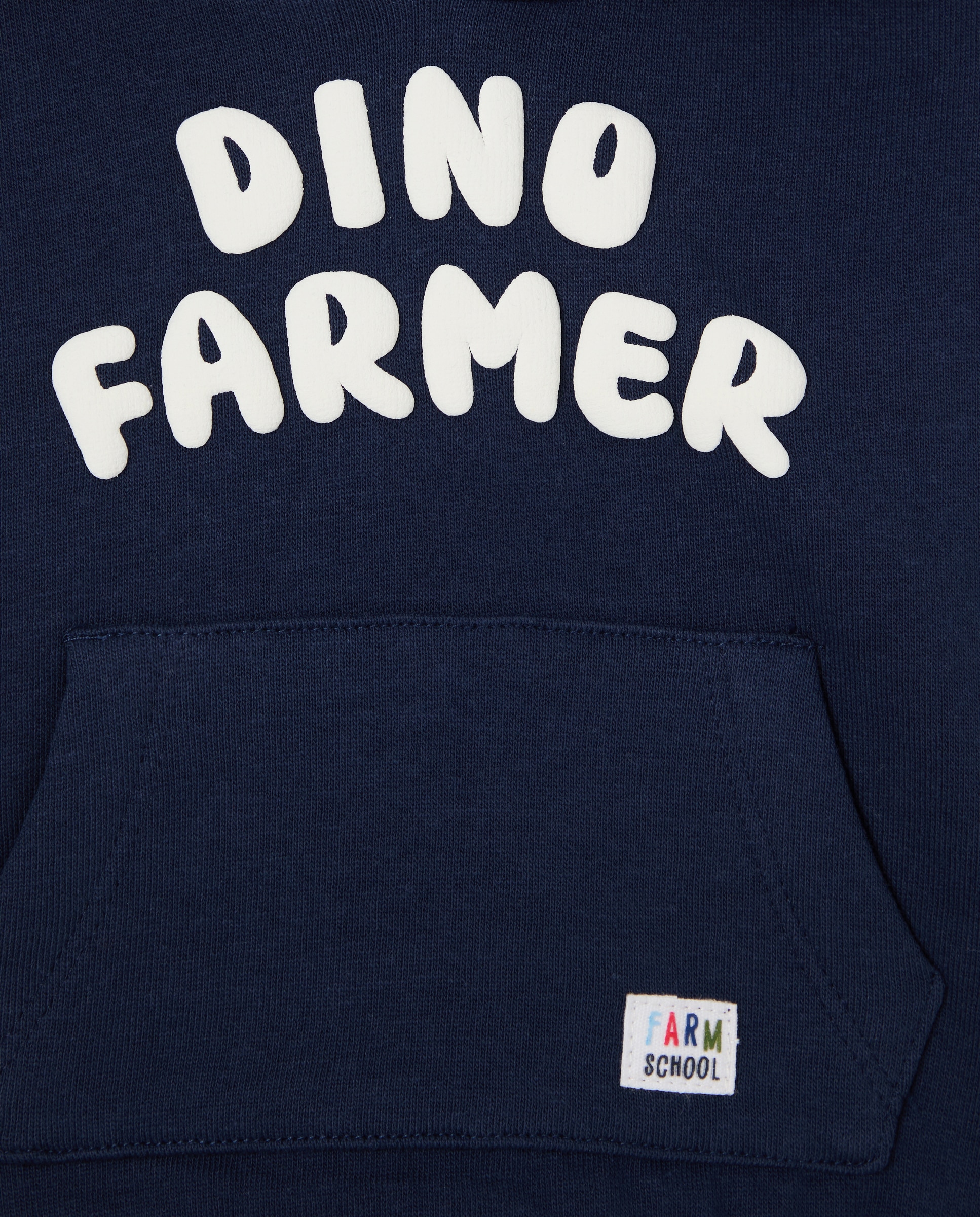 Sweatshirt Fechada de Bebé com Capuz e Estampado Posicional 3D Azul-marinho-3