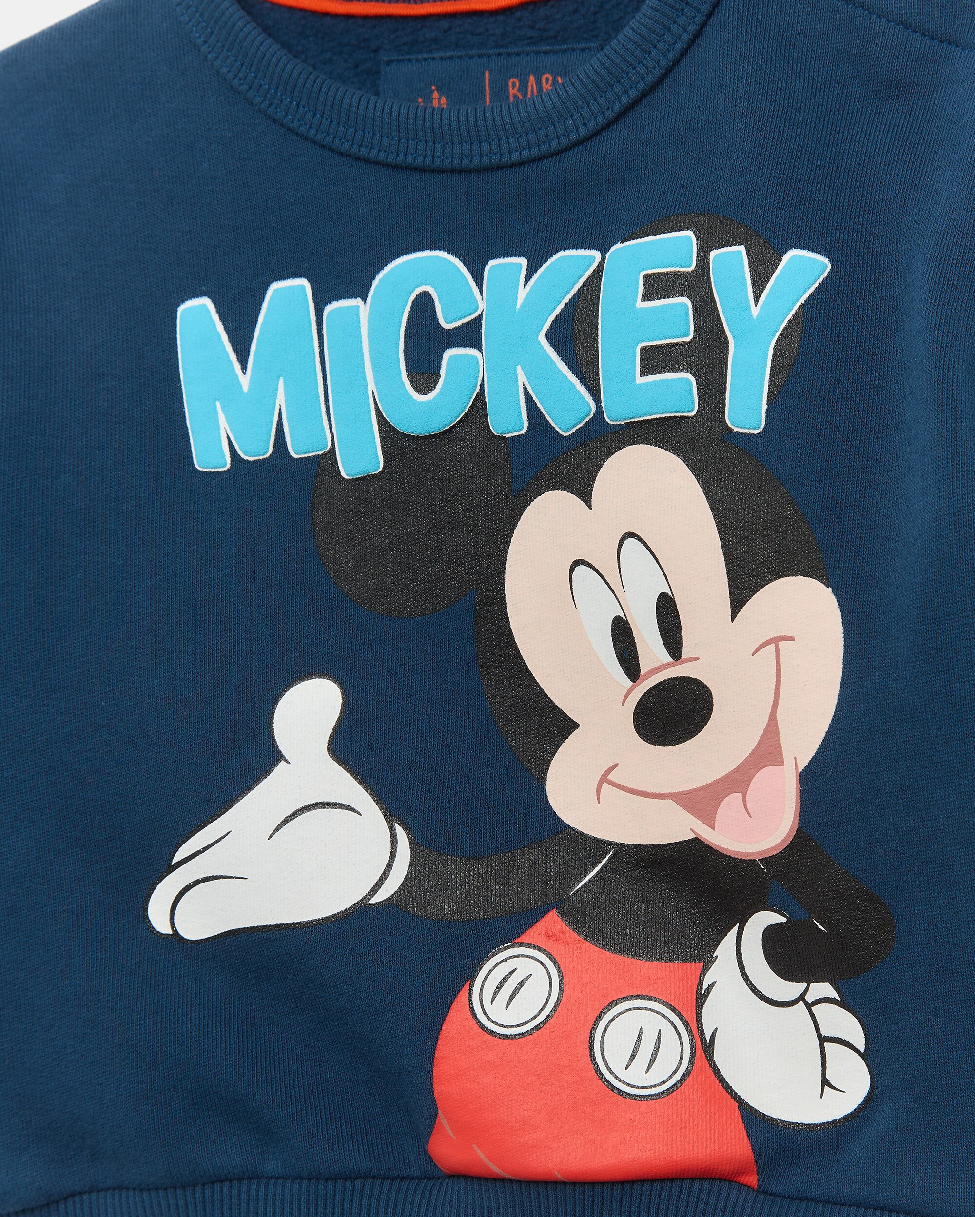 Sweatshirt Fechada de Bebé com Fantasia Mickey Baby El Corte Inglés Azul-marinho-3