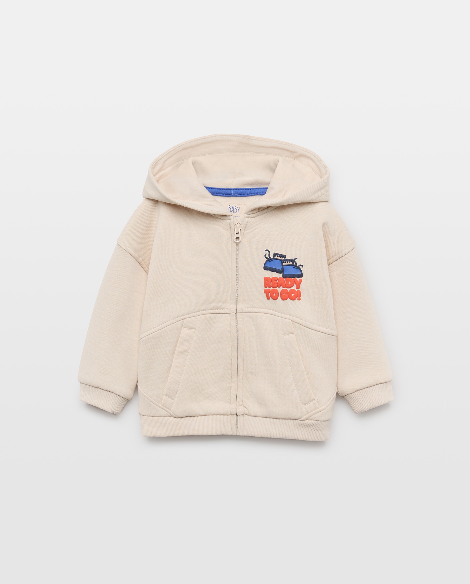 Imagem 0 de Sweatshirt Aberta de Bebé com Capuz