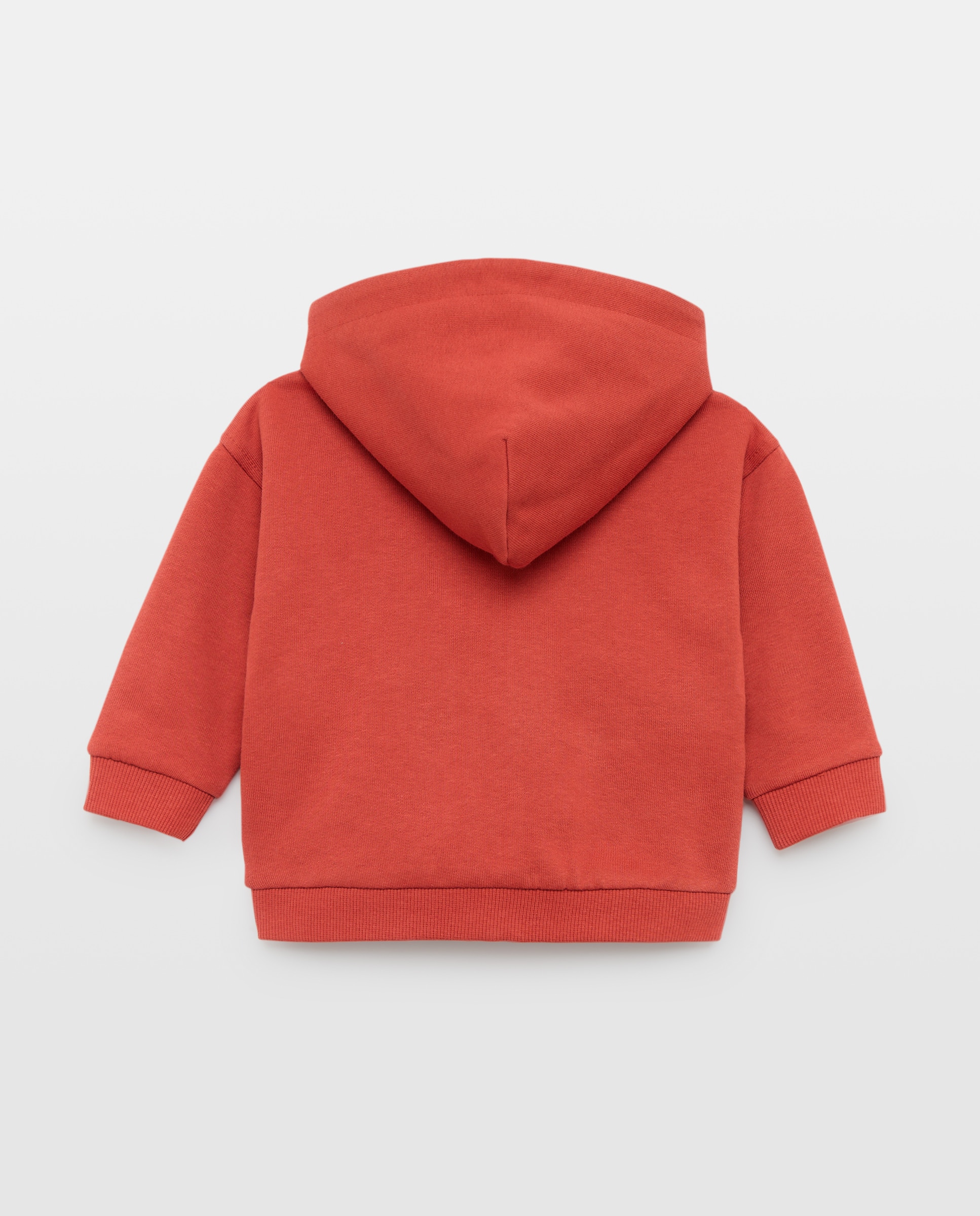 Sweatshirt Aberta de Bebé com Capuz 600 Vermelho-2
