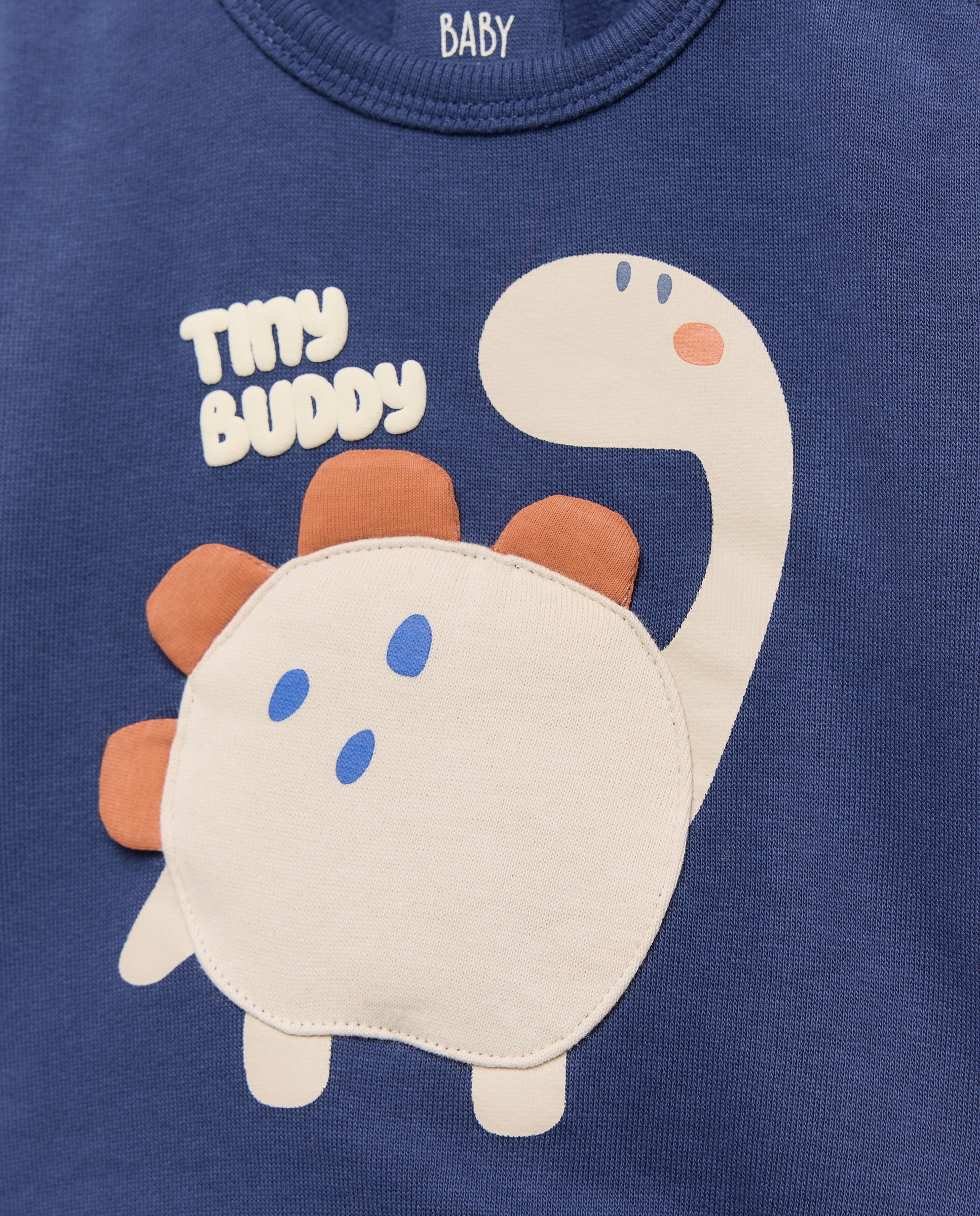 Sweatshirt Fechada de Bebé com Fantasia 3D Azul-marinho-3