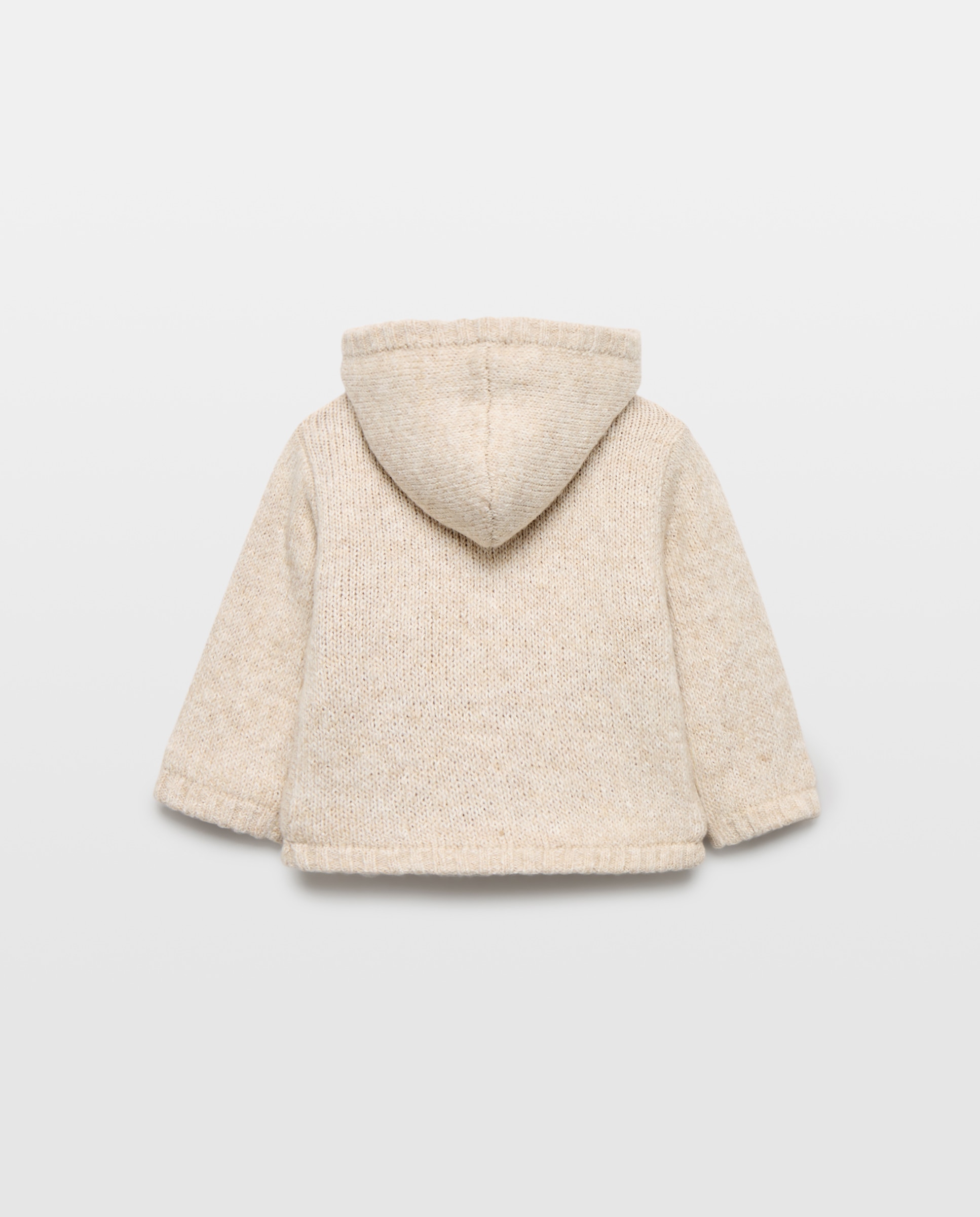 Chaqueta con capucha y aranes de bebe - Baby El Corte Inglés - 120 Crudo 120 Crudo-2