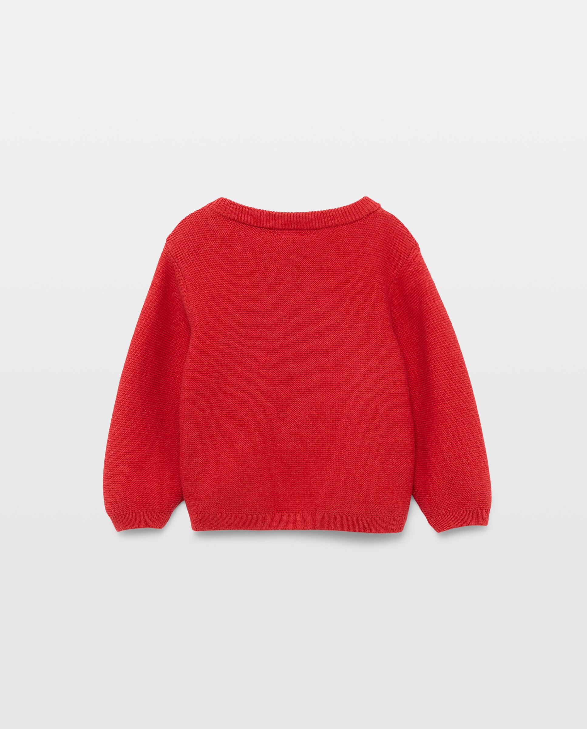 Camisola de Malha de Bebé com Emblema e Malha Entrelaçada Baby El Corte Inglés 600 Vermelho-2