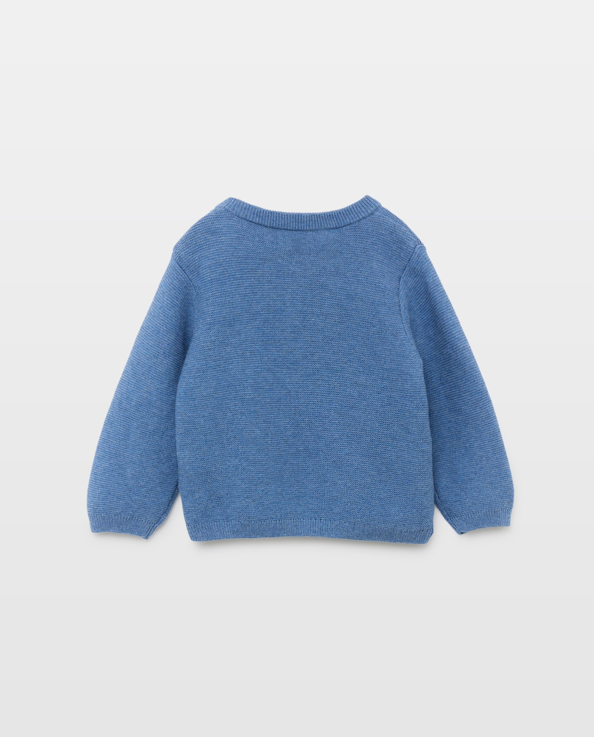 Camisola de Malha de Bebé com Emblema e Malha Entrelaçada Baby El Corte Inglés 400 Azul-2