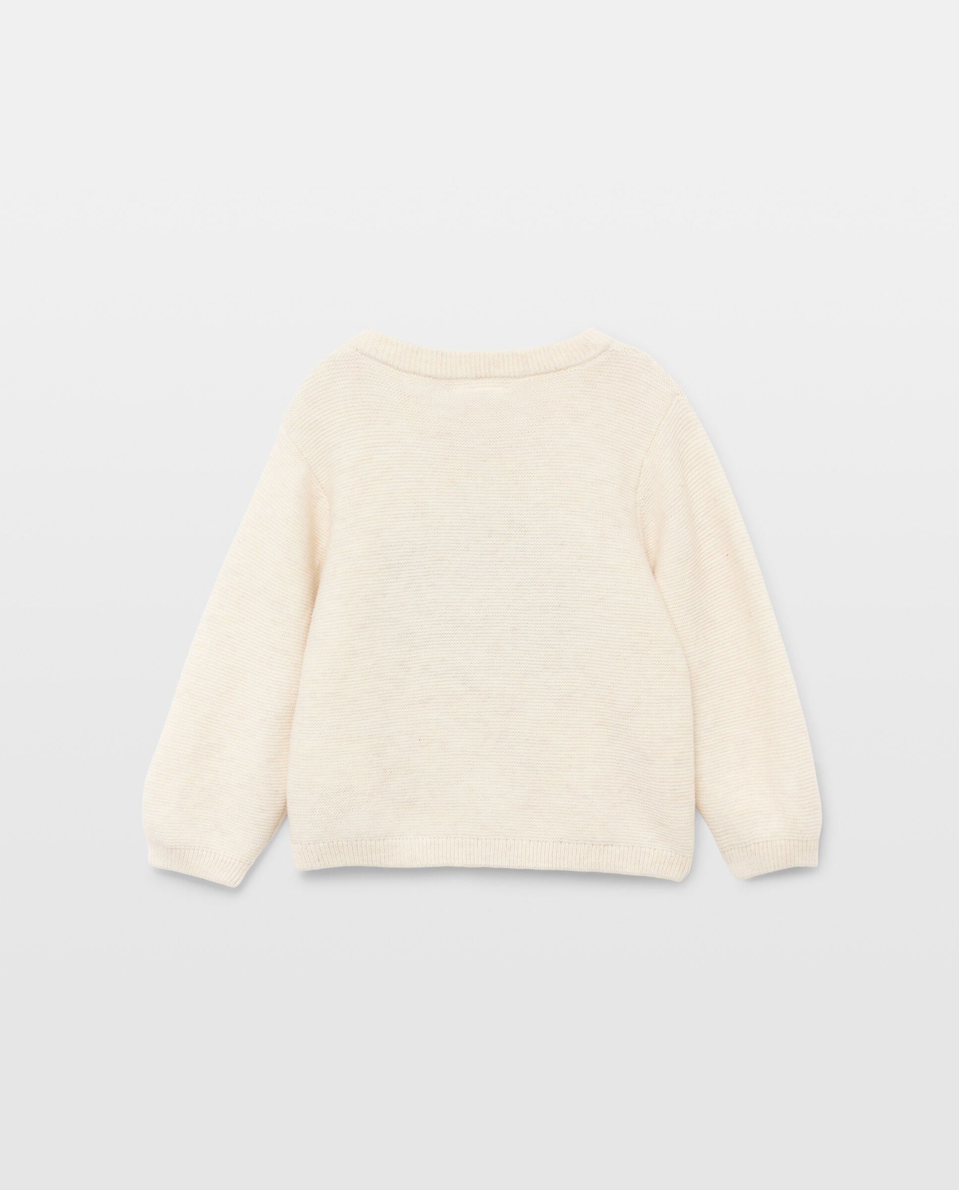 Camisola de Malha de Bebé com Emblema e Malha Entrelaçada Baby El Corte Inglés 120 Cru-2