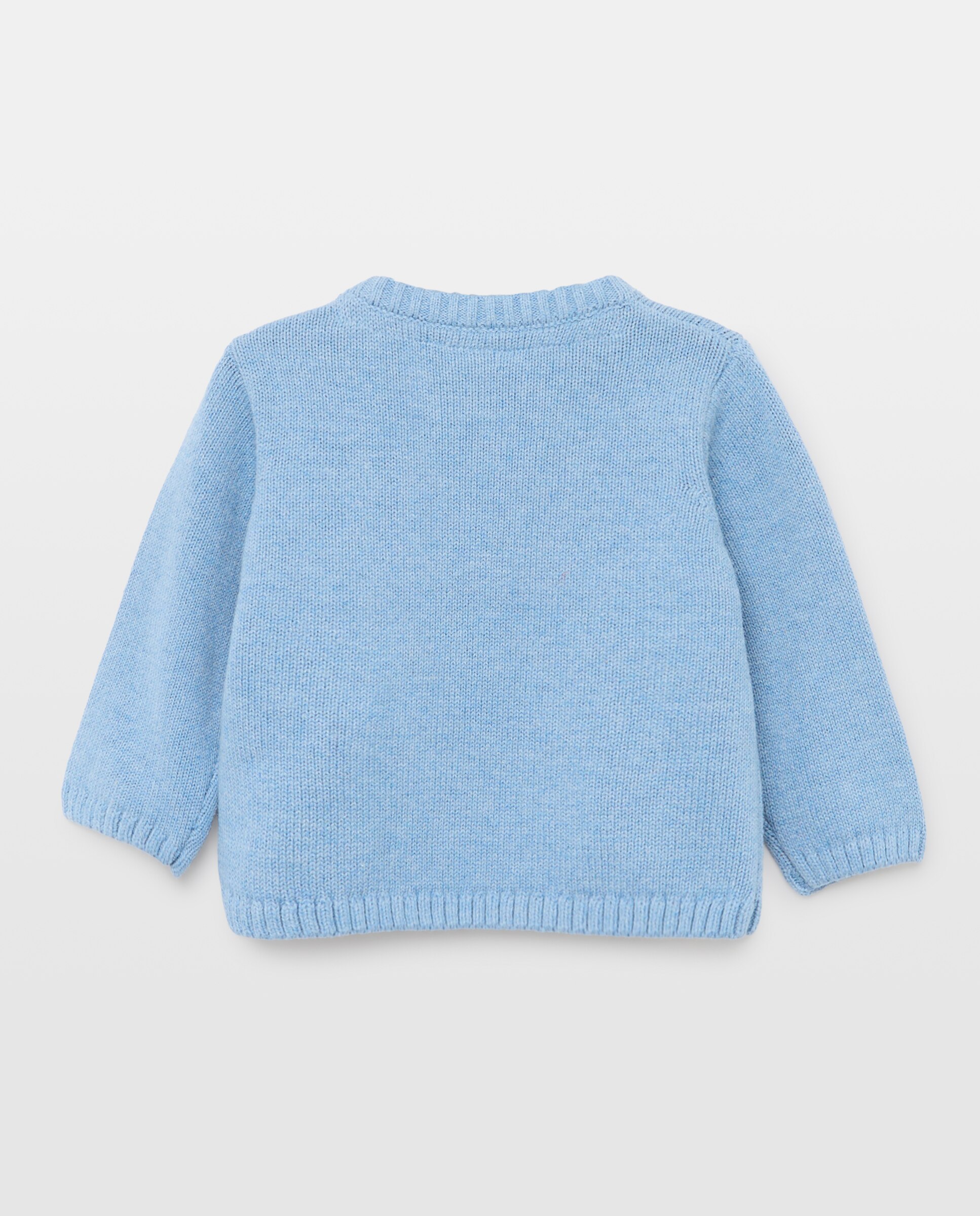 Camisola de Malha Básica Lisa de Bebé Baby El Corte Inglés 400 Azul-2