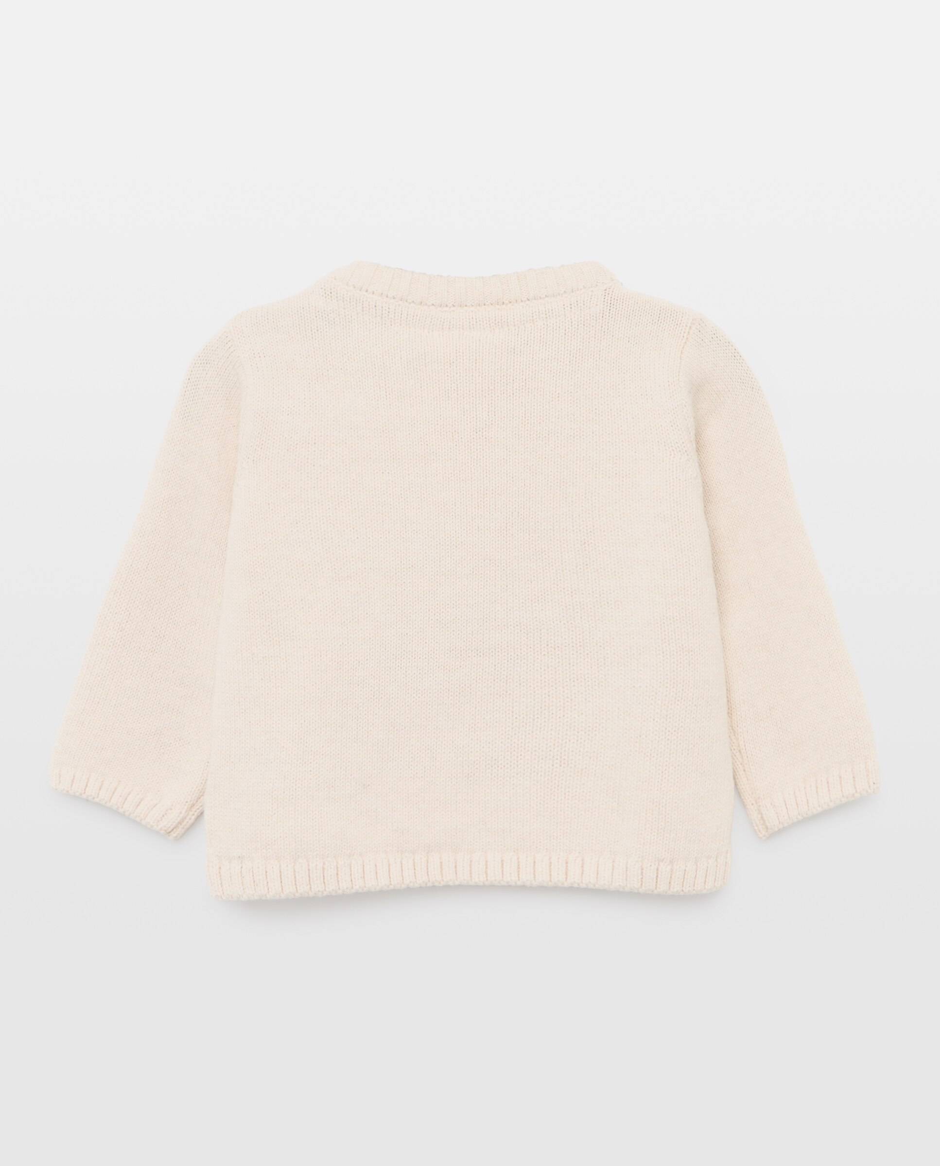 Camisola de Malha Básica Lisa de Bebé Baby El Corte Inglés 120 Cru-2
