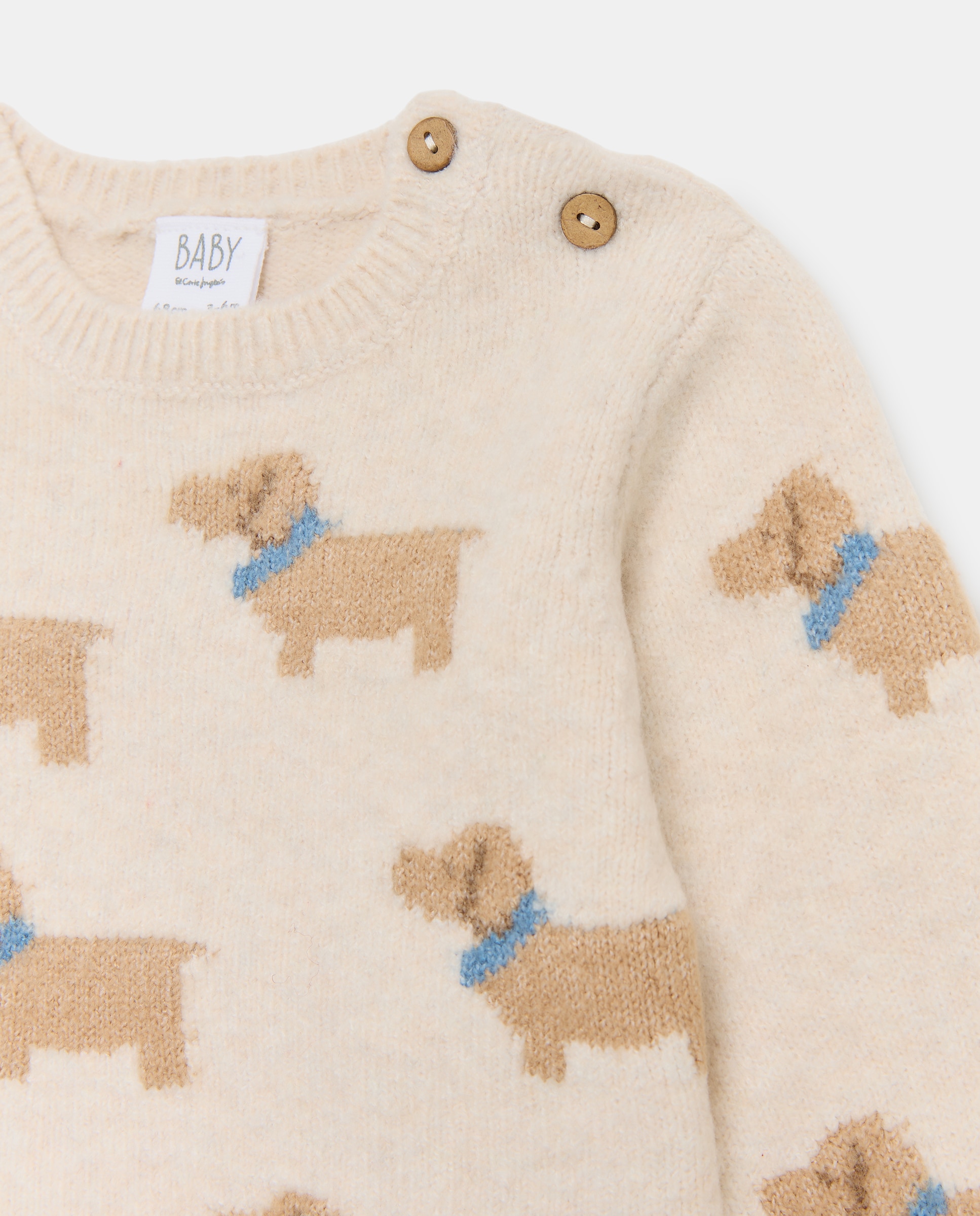 Jersey estampado animalitos de bebé - Baby El Corte Inglés - 120 Crudo 120 Crudo-3