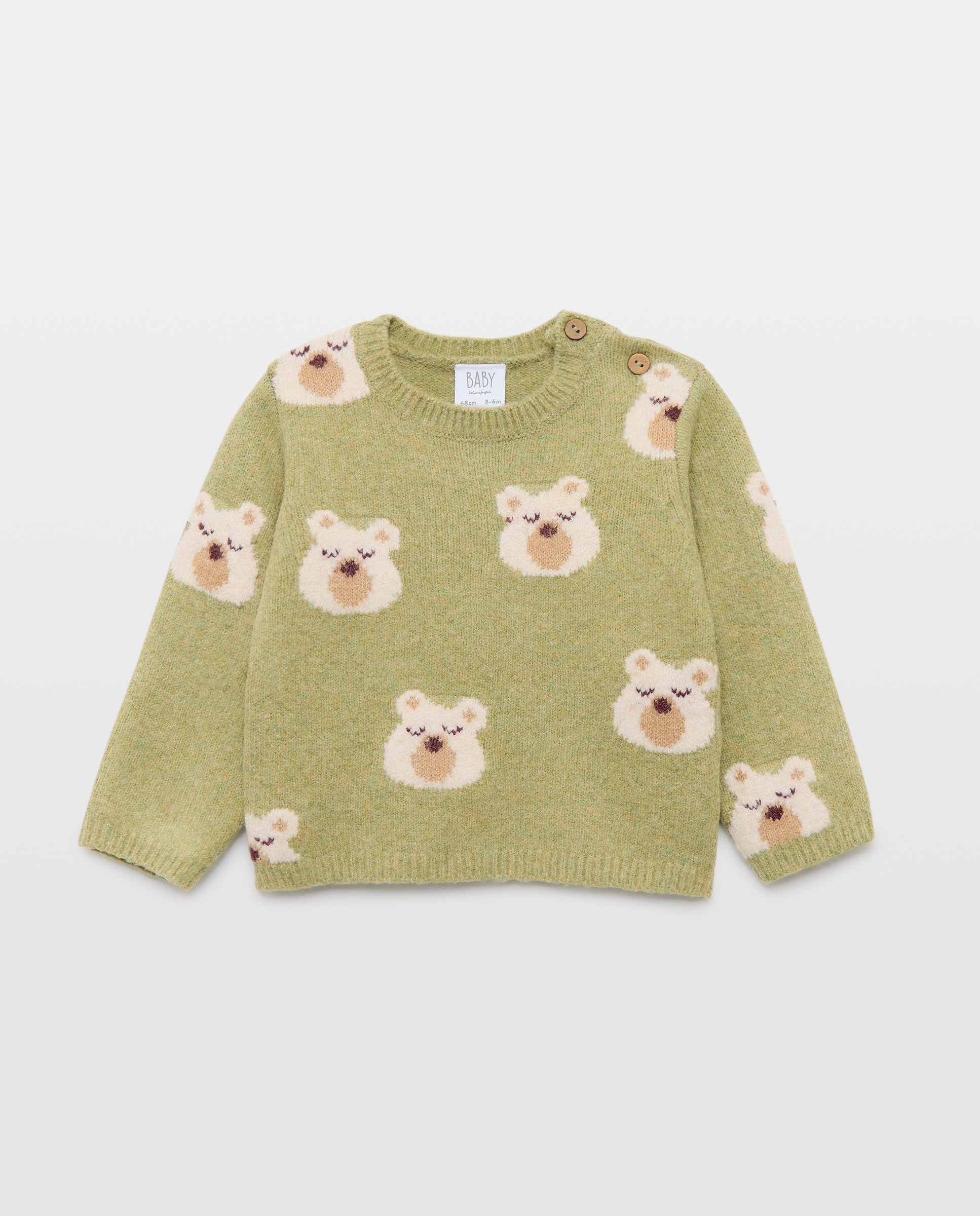 Jersey estampado animalitos de bebé - Baby El Corte Inglés - Verde Verde-1