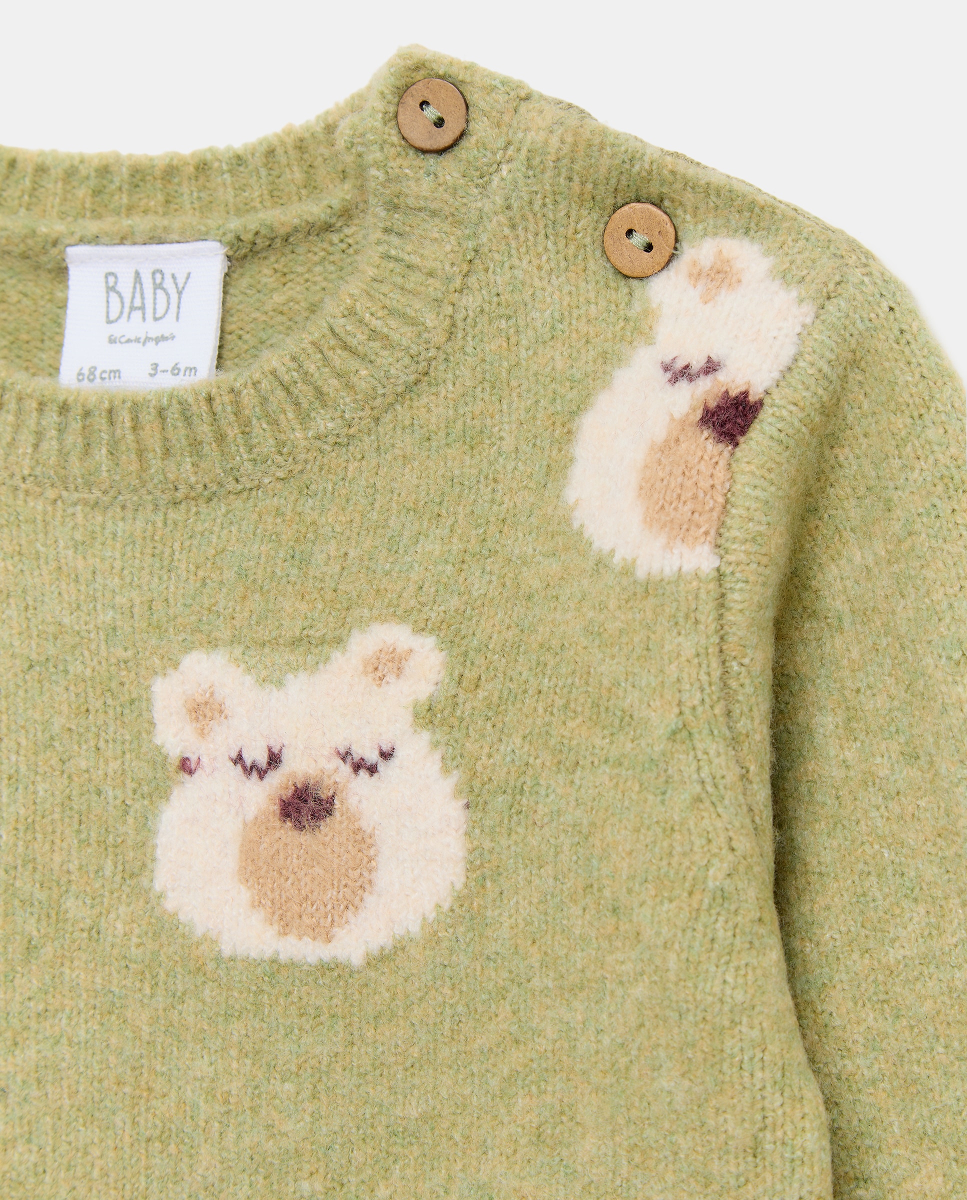 Jersey estampado animalitos de bebé - Baby El Corte Inglés - Verde Verde-3