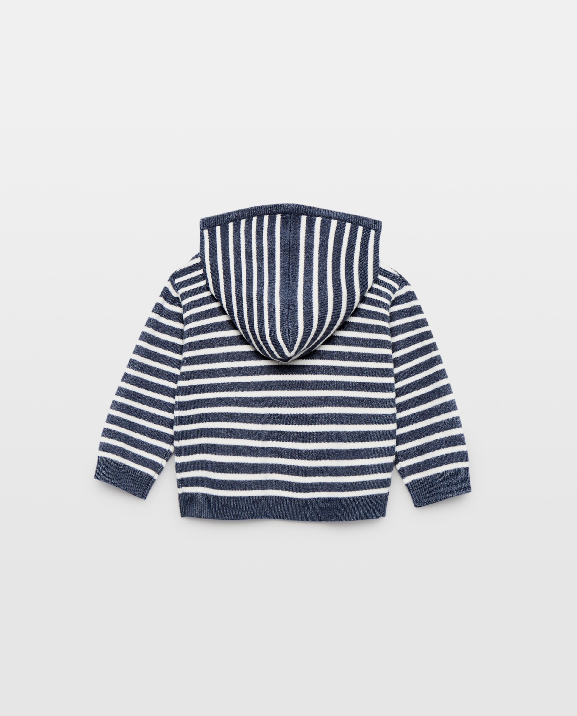 Jersey con rayas y capucha de bebé - Baby El Corte Inglés - 400 Azul 400 Azul-2