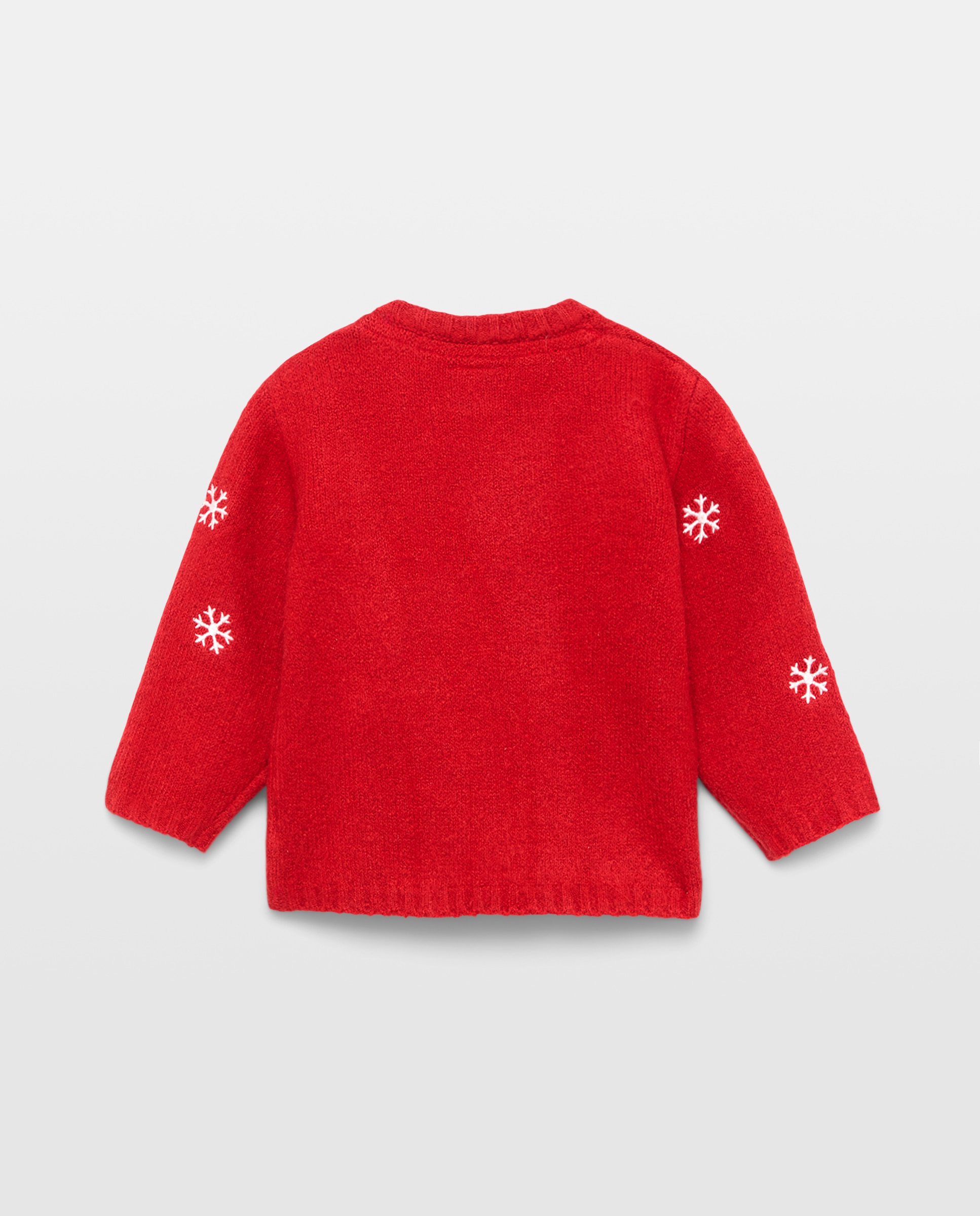 Jersey básico cuello caja detalle de Navidad con reno de bebé - Baby El Corte Inglés - 600 Rojo 600 Rojo-2