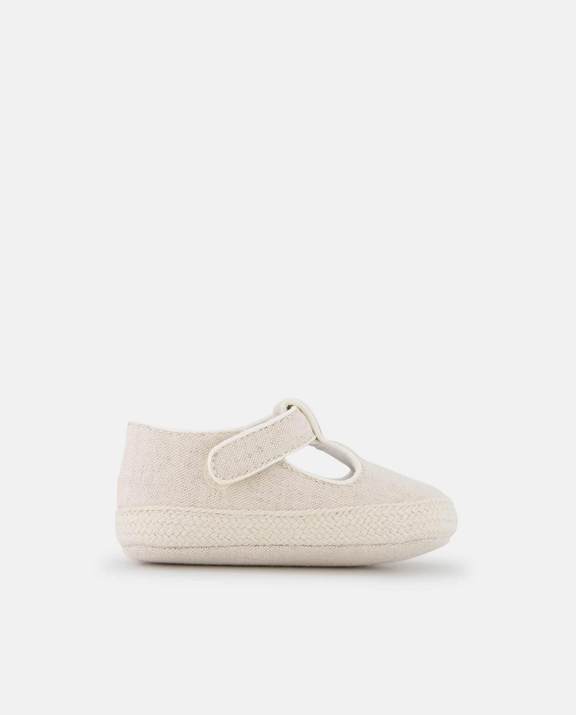 Imagem 0 de Sapatos de Presilha Flexíveis de Lona de Bebé