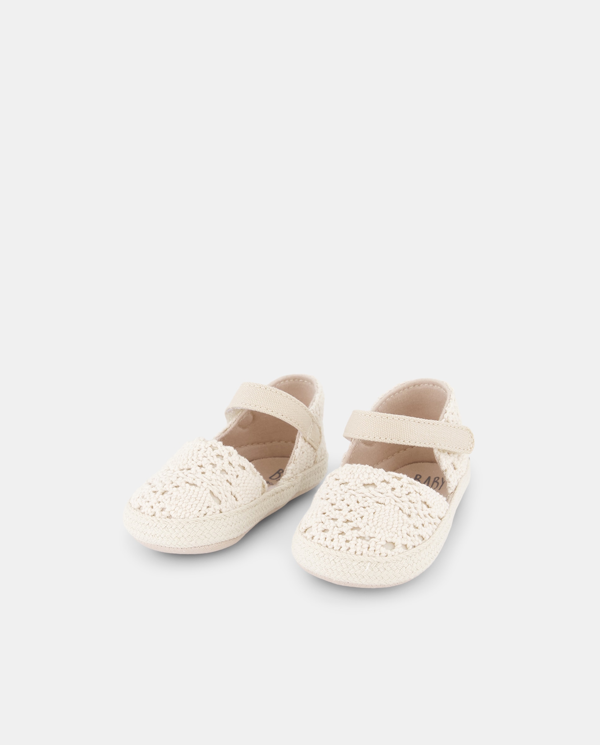 Sapatos de Juta Flexíveis de Bebé 120 Cru-2