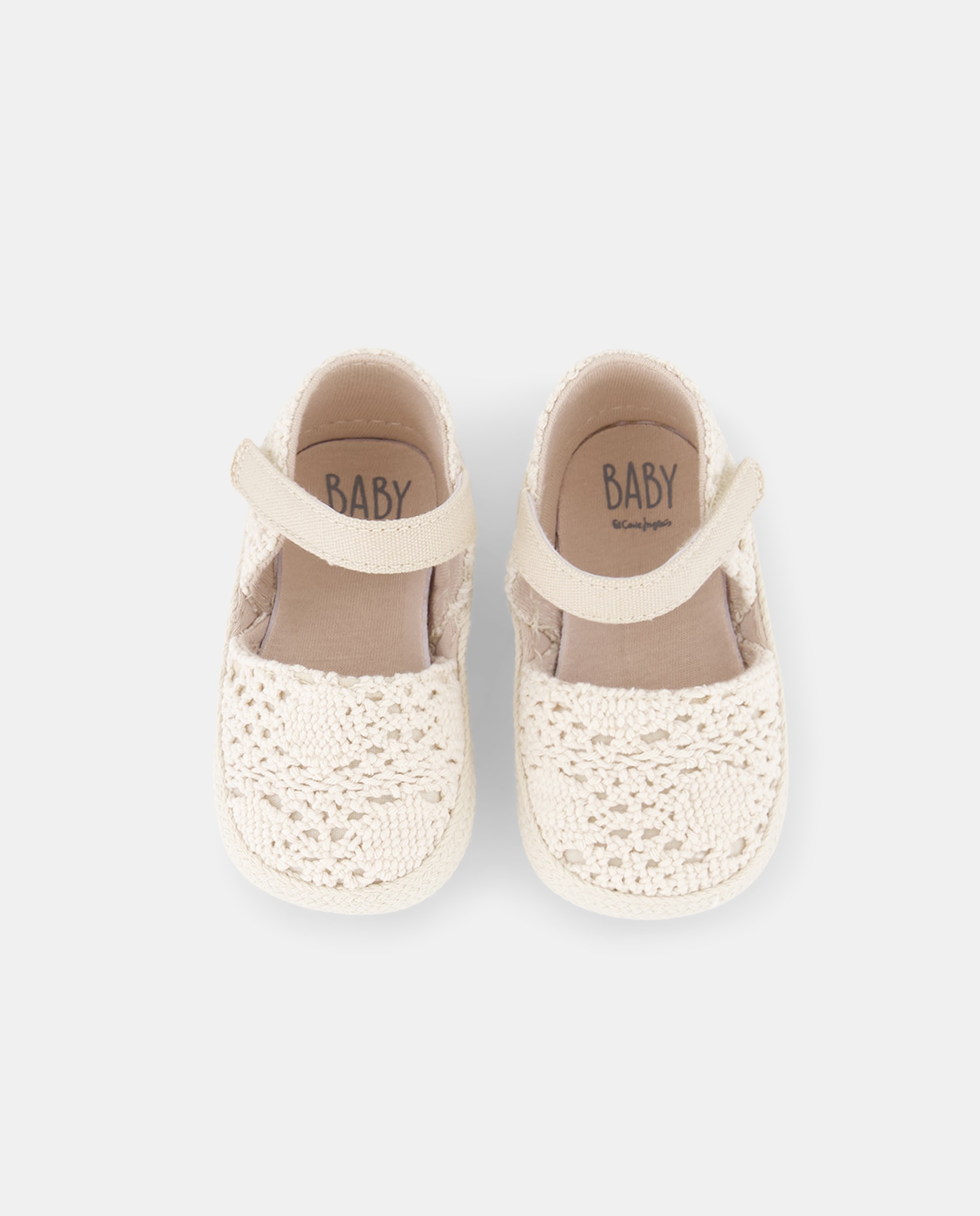 Sapatos de Juta Flexíveis de Bebé 120 Cru-4