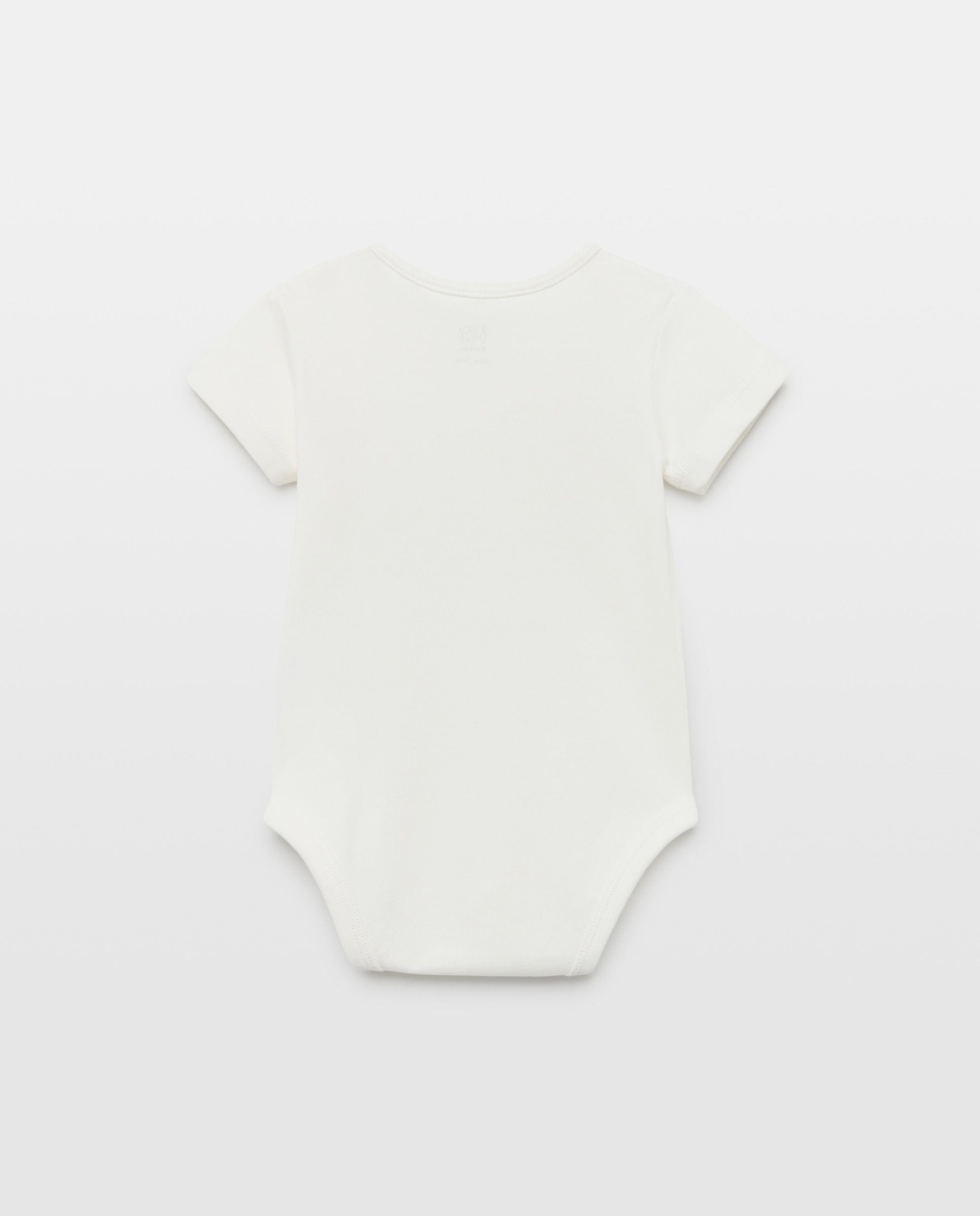 Imagen 2 de Body de bebé con mensaje "con mis abuelos mando yo " - Baby El Corte Inglés - Blanco roto Blanco roto